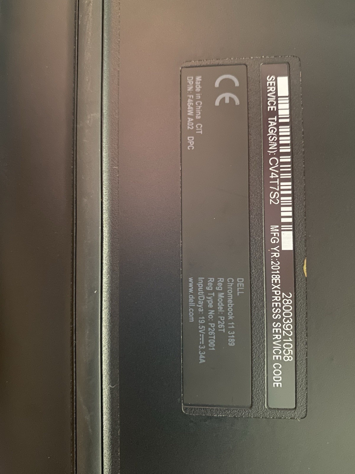 Dell Chromebook 11 3189 P26T Laptop