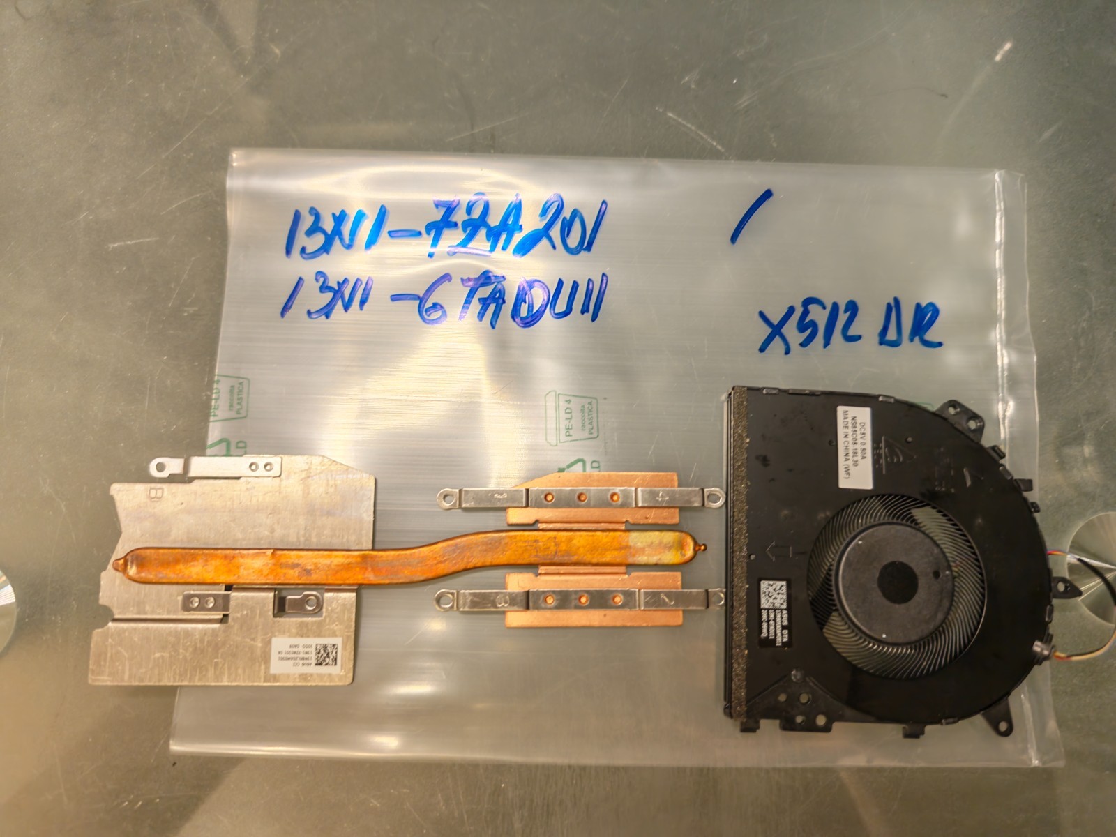 ASUS X512D F512D FAN HEATSINK 13N1-7ZA0201 13N1-6TA0U11 #