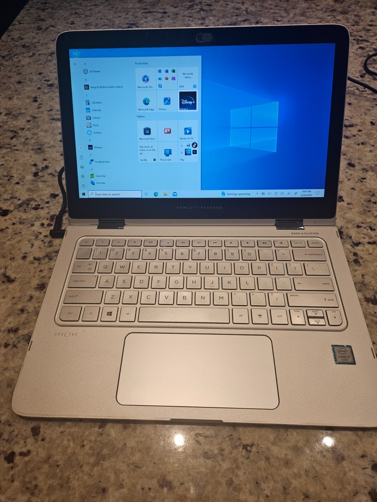 HP Spectre x360 Convertible 13-4103DX i7-6500U | 8GB RAM | 256GB SSD | Win 10