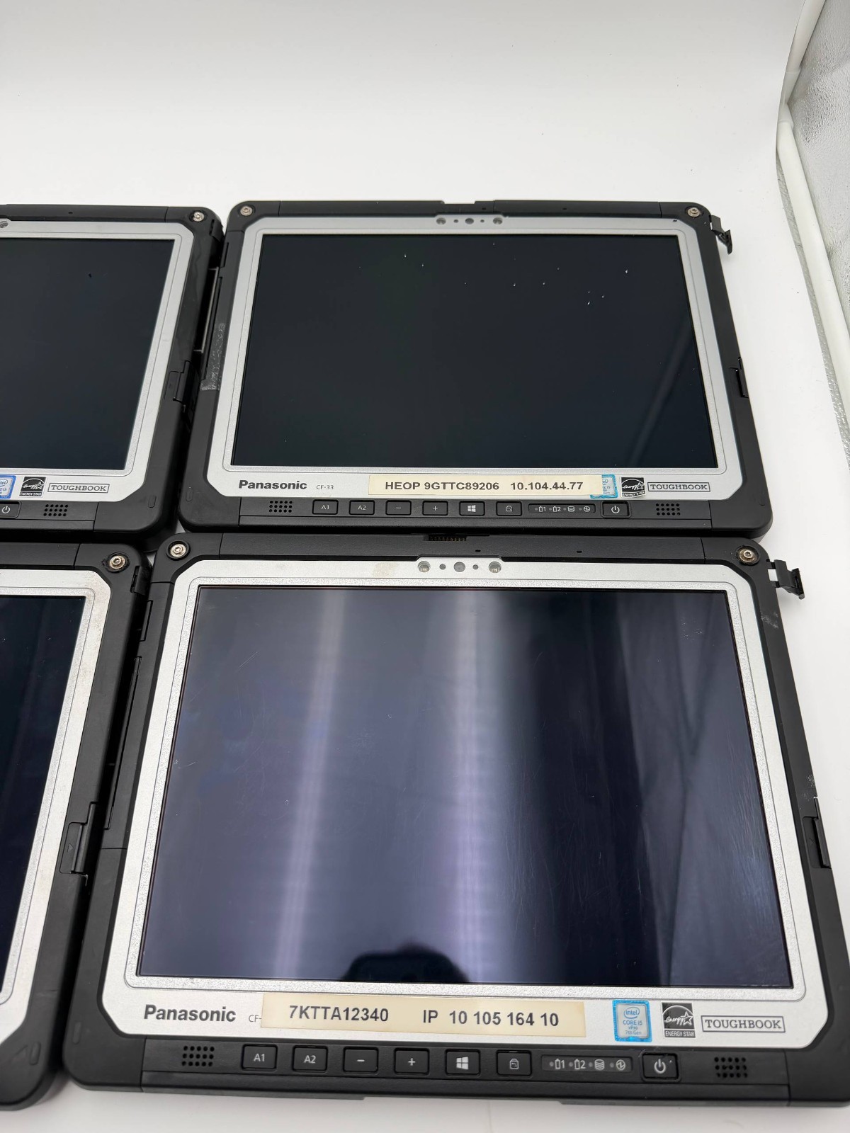 Lot of 4 Panasonic Toughbook CF-33 i5-7300 16GB Bios locked