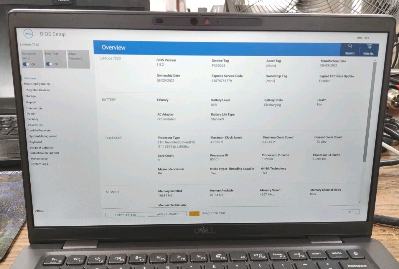 Dell Latitude 7320 13.3 FHD W/ i7-1165G7, 16GB, 256GB, Touch Laptop