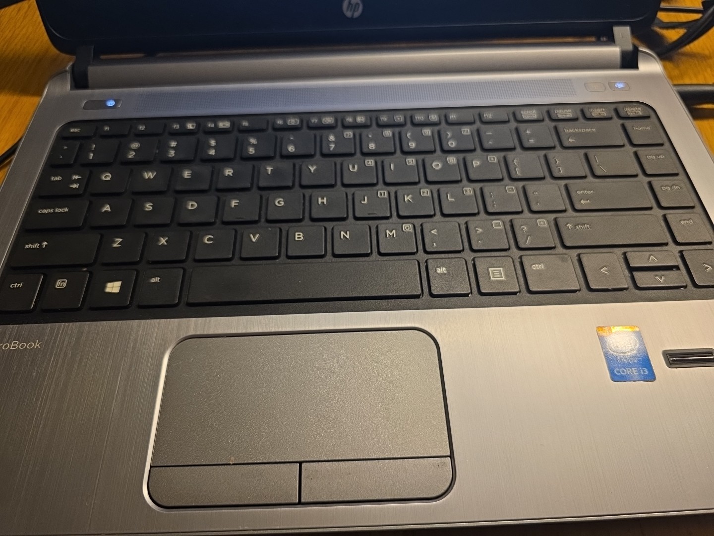 HP Probook 430 G2 i3-4005U 1.70GHz 4Gb RAM 500Gb SATA HDD w/power adapter DVDs