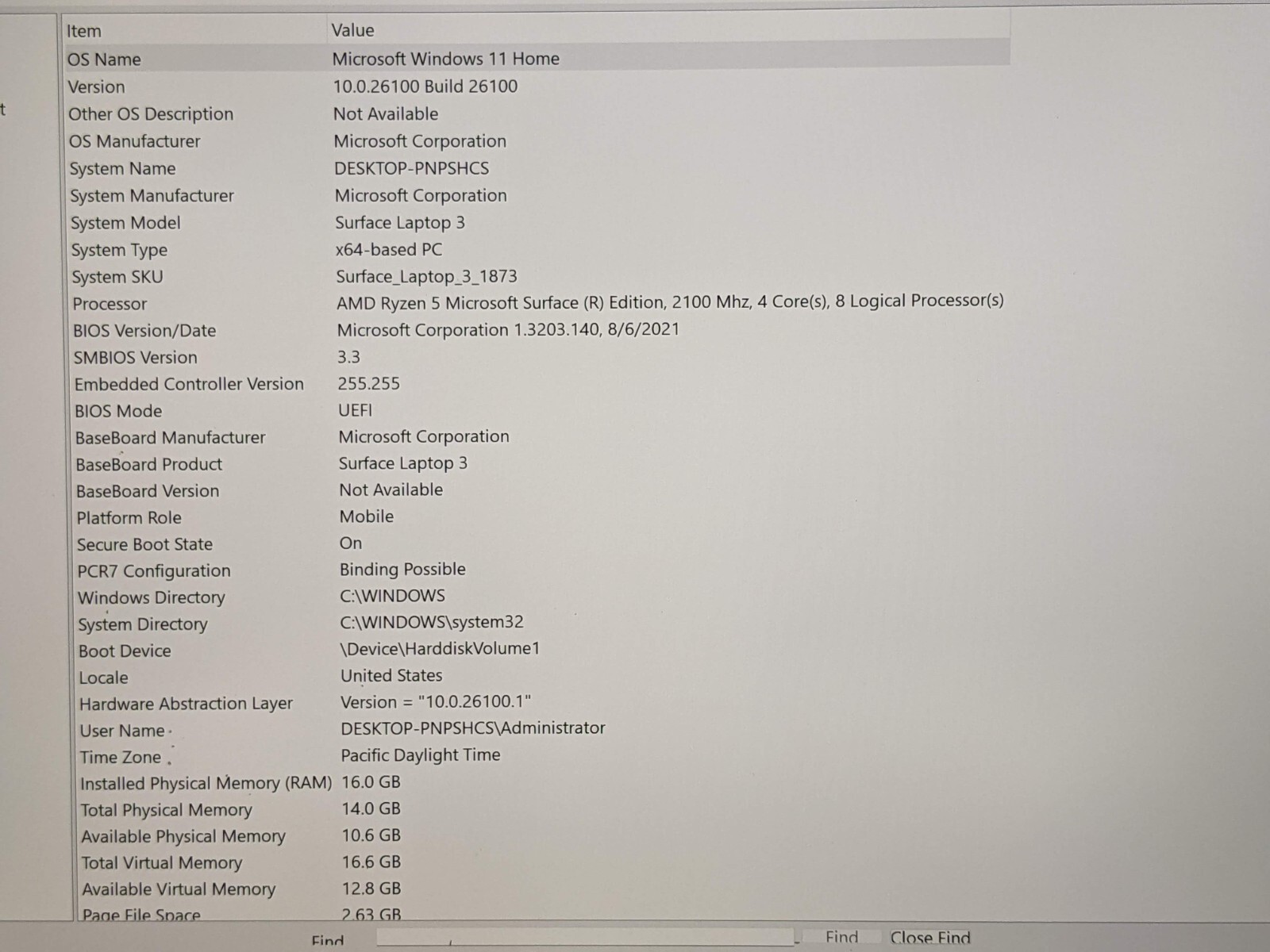 MS Surface Laptop 3 1873 15″ 2496×1664 TOUCH Ryzen 5 3850U 2.1GHz 16GB 256GB +PA