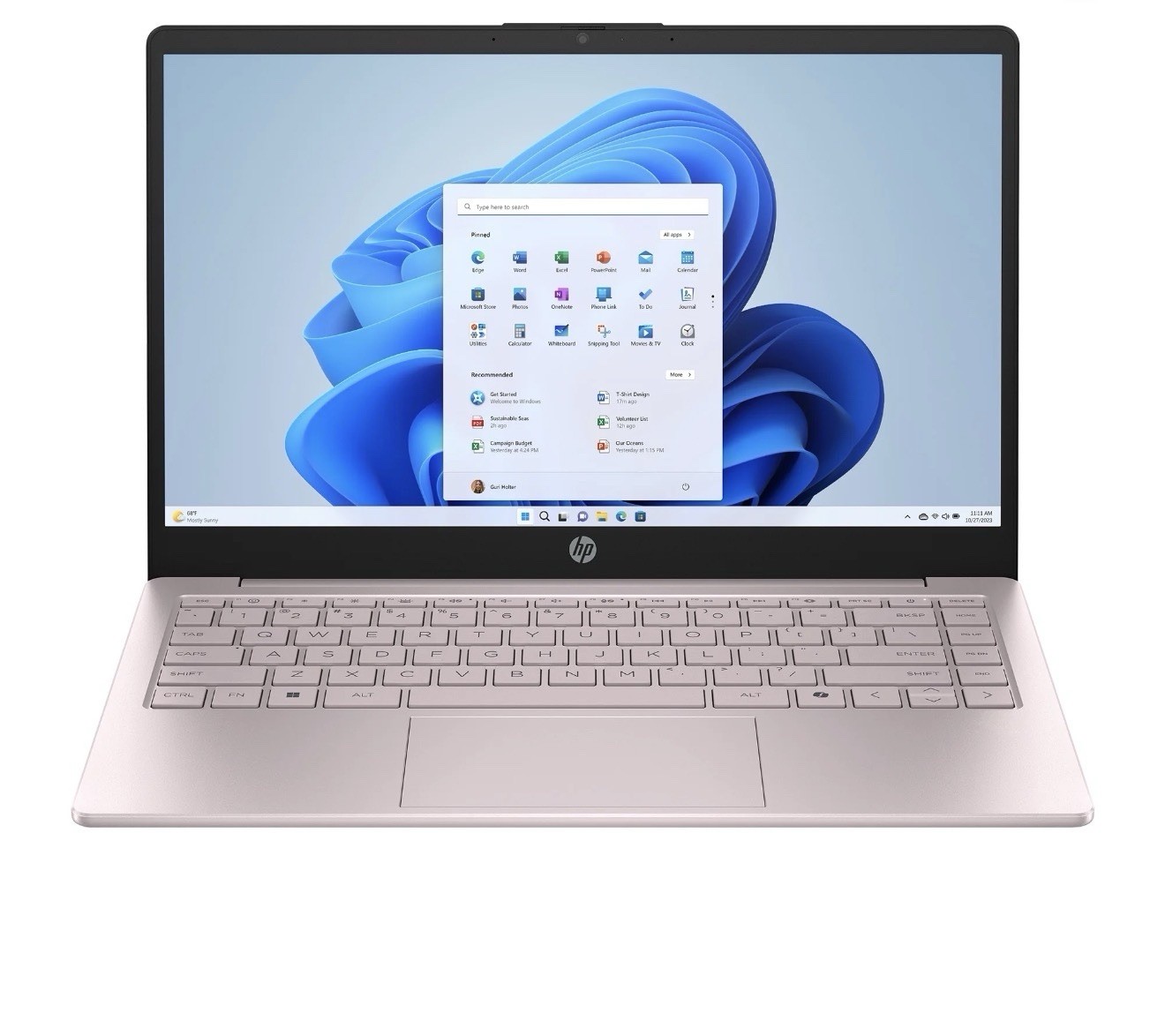 HP 14 Inch HD Windows Laptop Intel Processor N150 4GB RAM 128GB