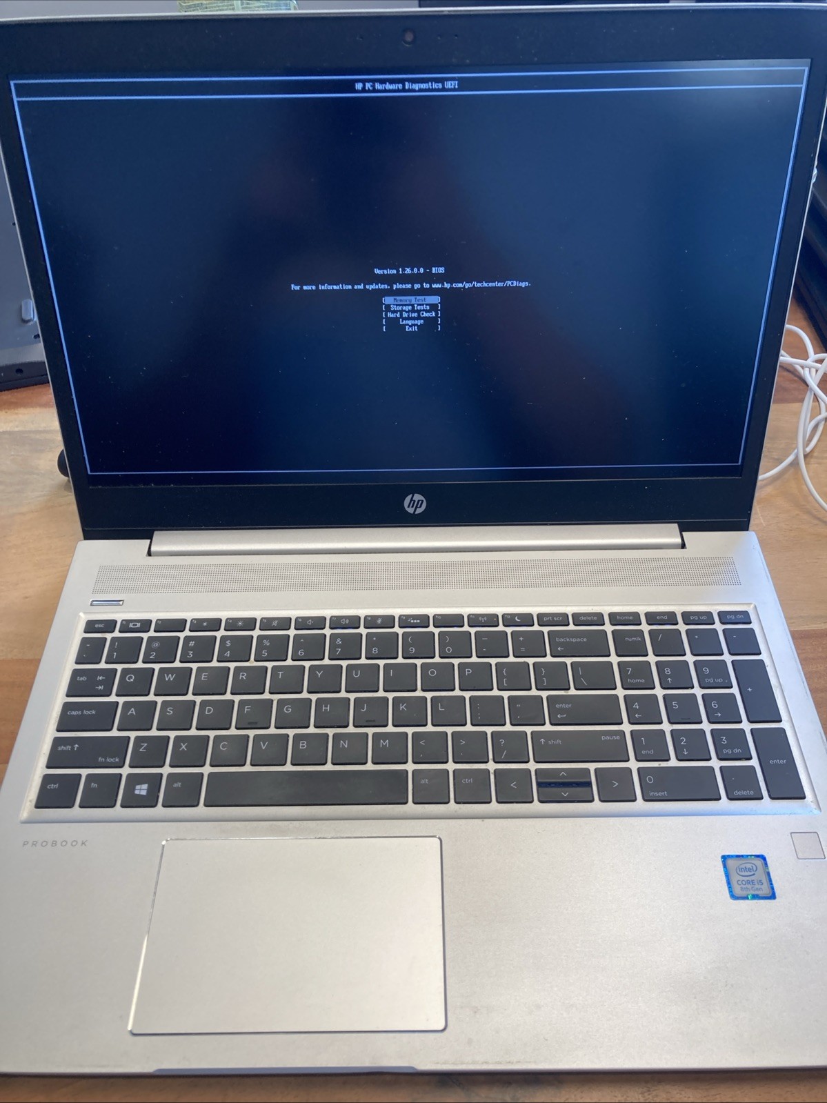 HP ProBook 450 G6 15.6″ i5-8265U 1.60 GHz 8 GB RAM No SSD No OS No AC