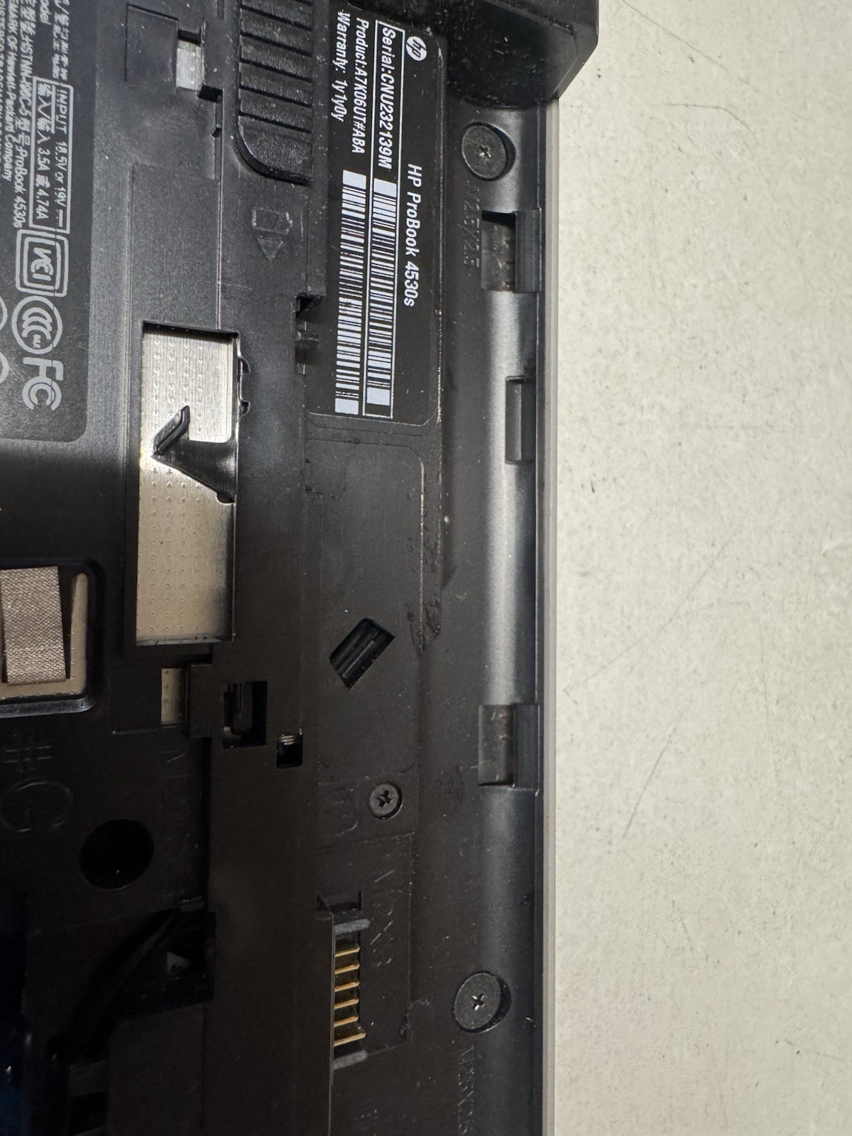 HP ProBook 4530s i3-2350M 4GB NO SSD No Battery AS-IS For Parts