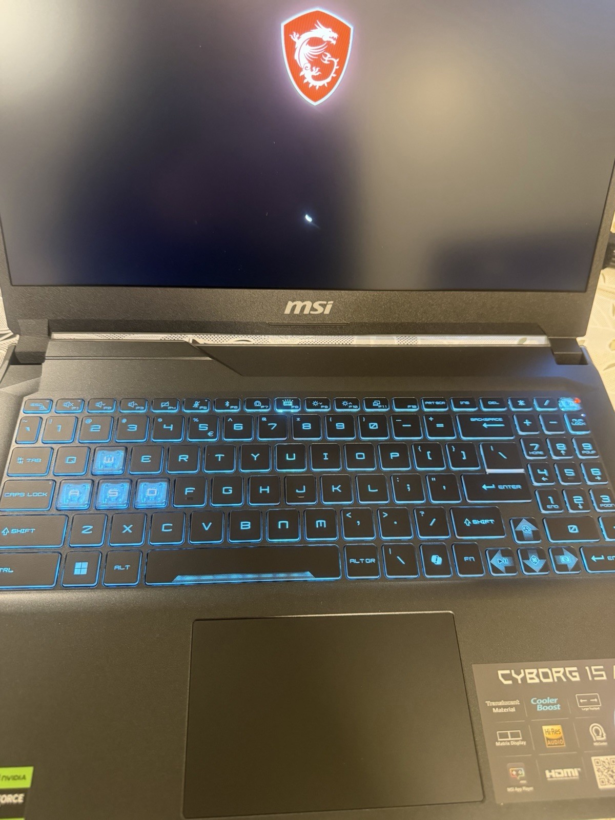 MSI Cyborg 15 A13VE Gaming Laptop i7-13620H RTX 4050 16GB 1TB SSD 144Hz READ
