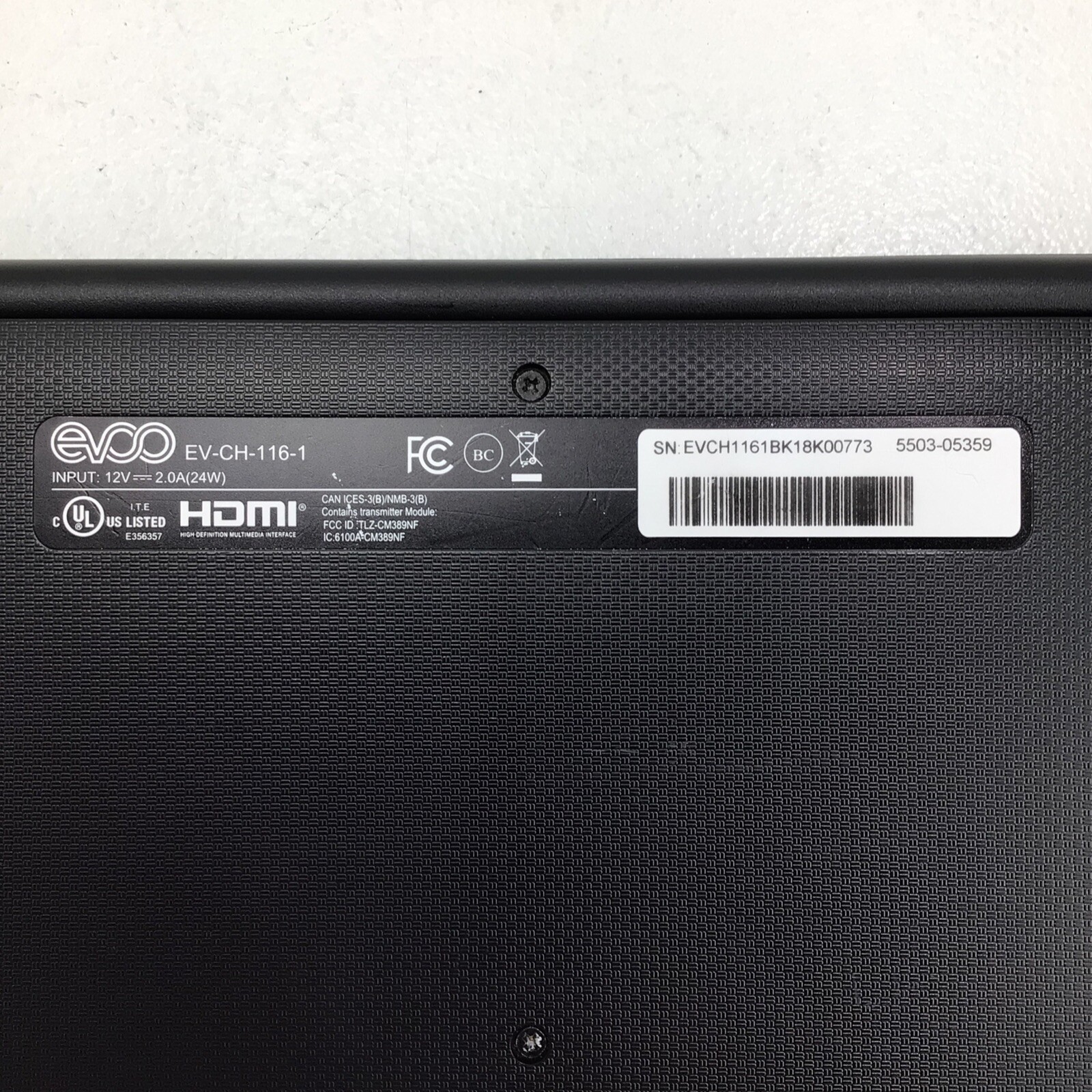 EVOO EV-CH-116-1 Chromebook 11.6″ FOR PARTS OR REPAIR ONLY