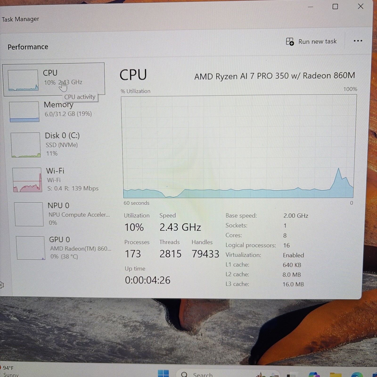 Dell Pro 14 (PC14255) AMD Ryzen AI 7 350 2.00GHz 32GB RAM 512GB SSD Win 11