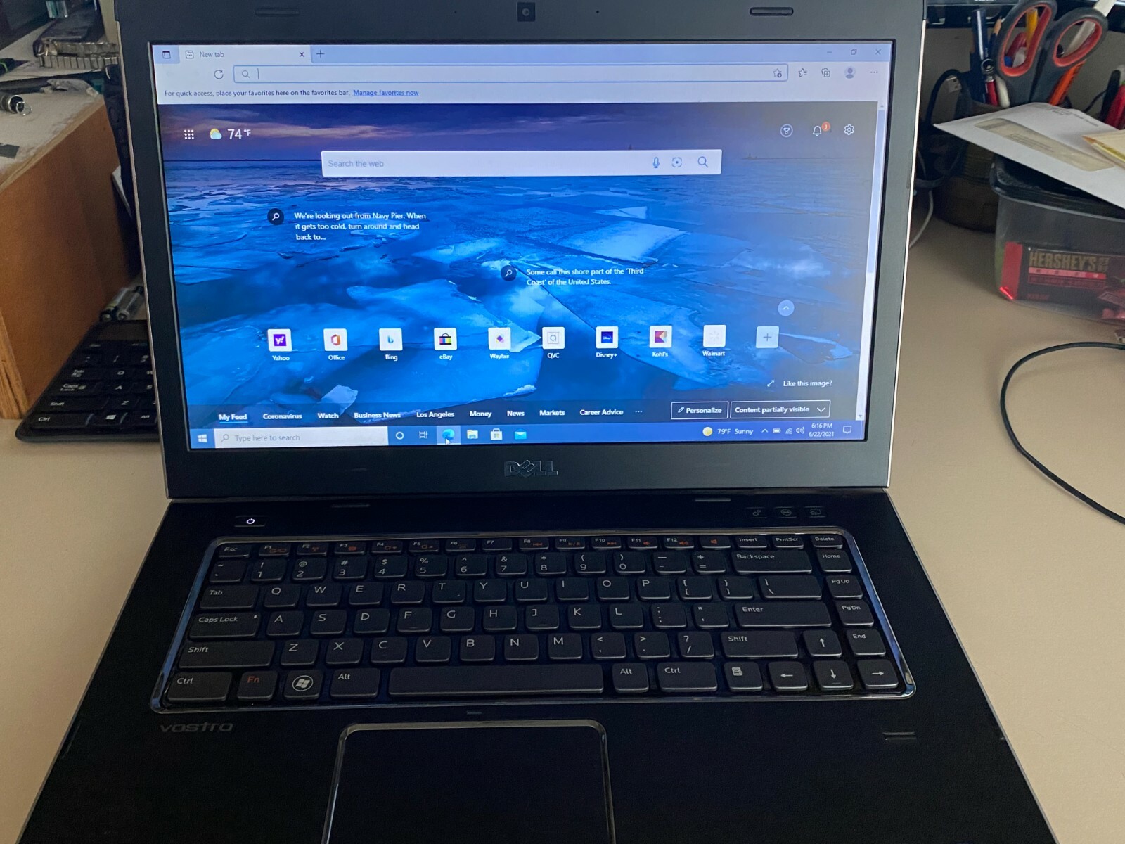 DELL VOSTRO 3555 15.6″ AMD 1.86GHZ RADEON 4GB RAM 250GB HDD WIN10Pro DVD-RW FPR
