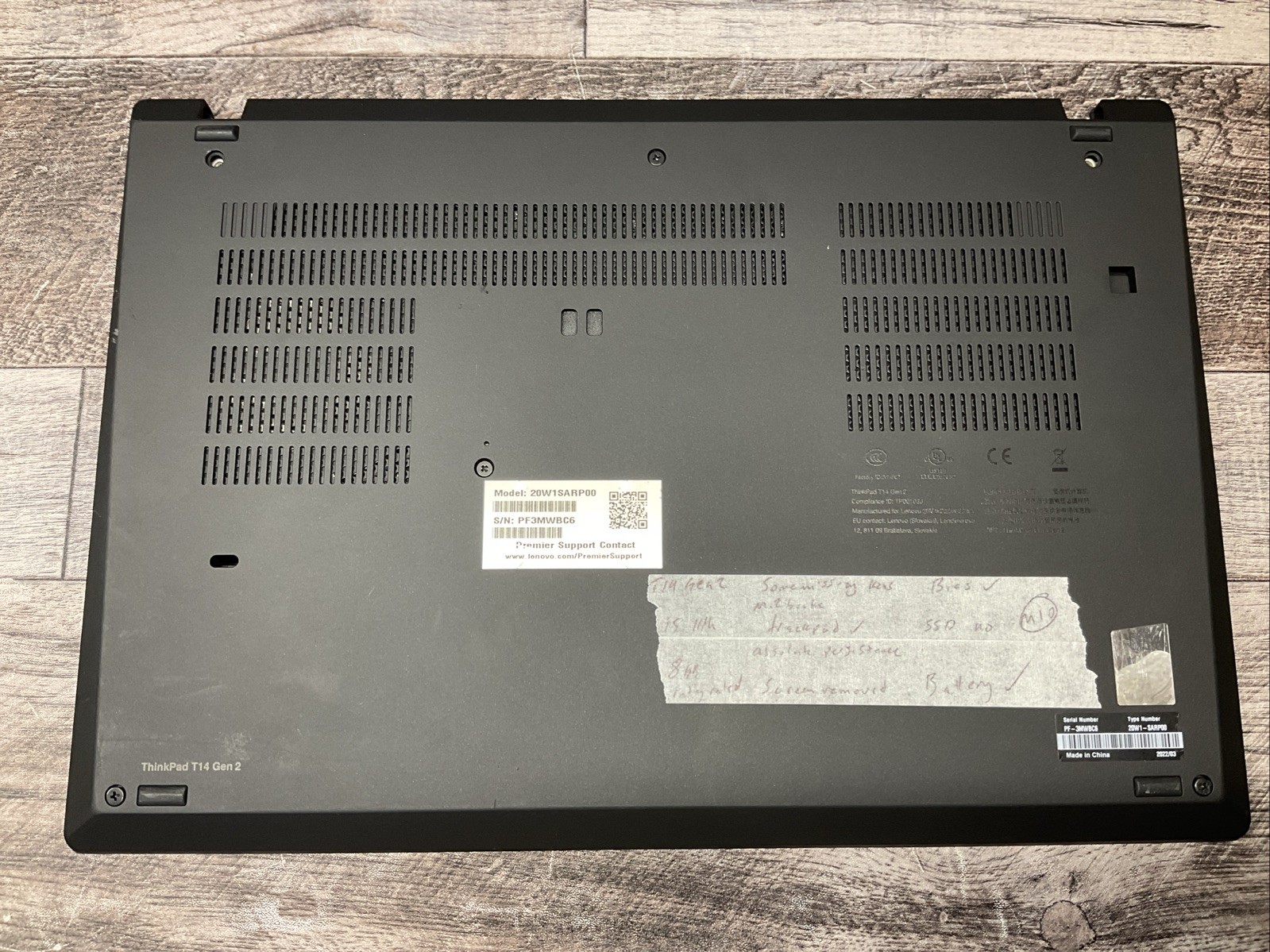 ThinkPad T14 Gen 2 / i5 11th / 8GB RAM Laptop Notebook PC / M10