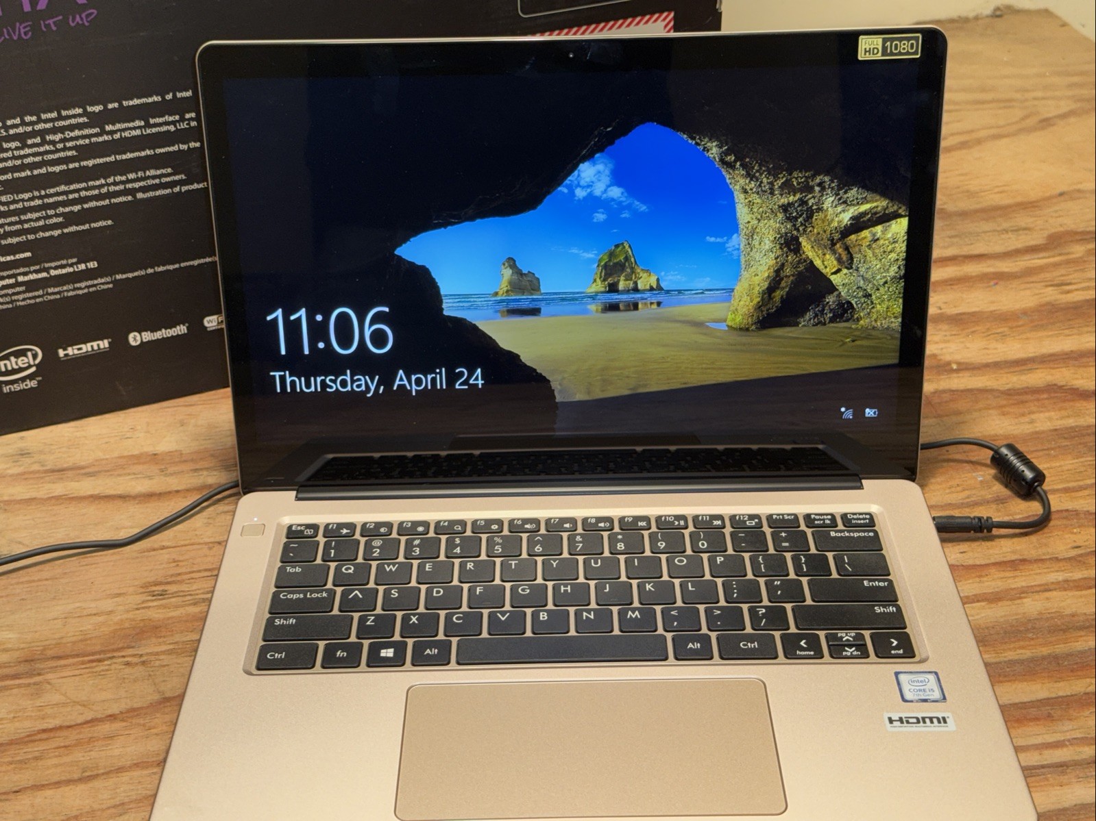 AVITA Clarus CN6314 F551 Gold HDMI 14″ Intel Core i5 7th Gen Laptop For Parts