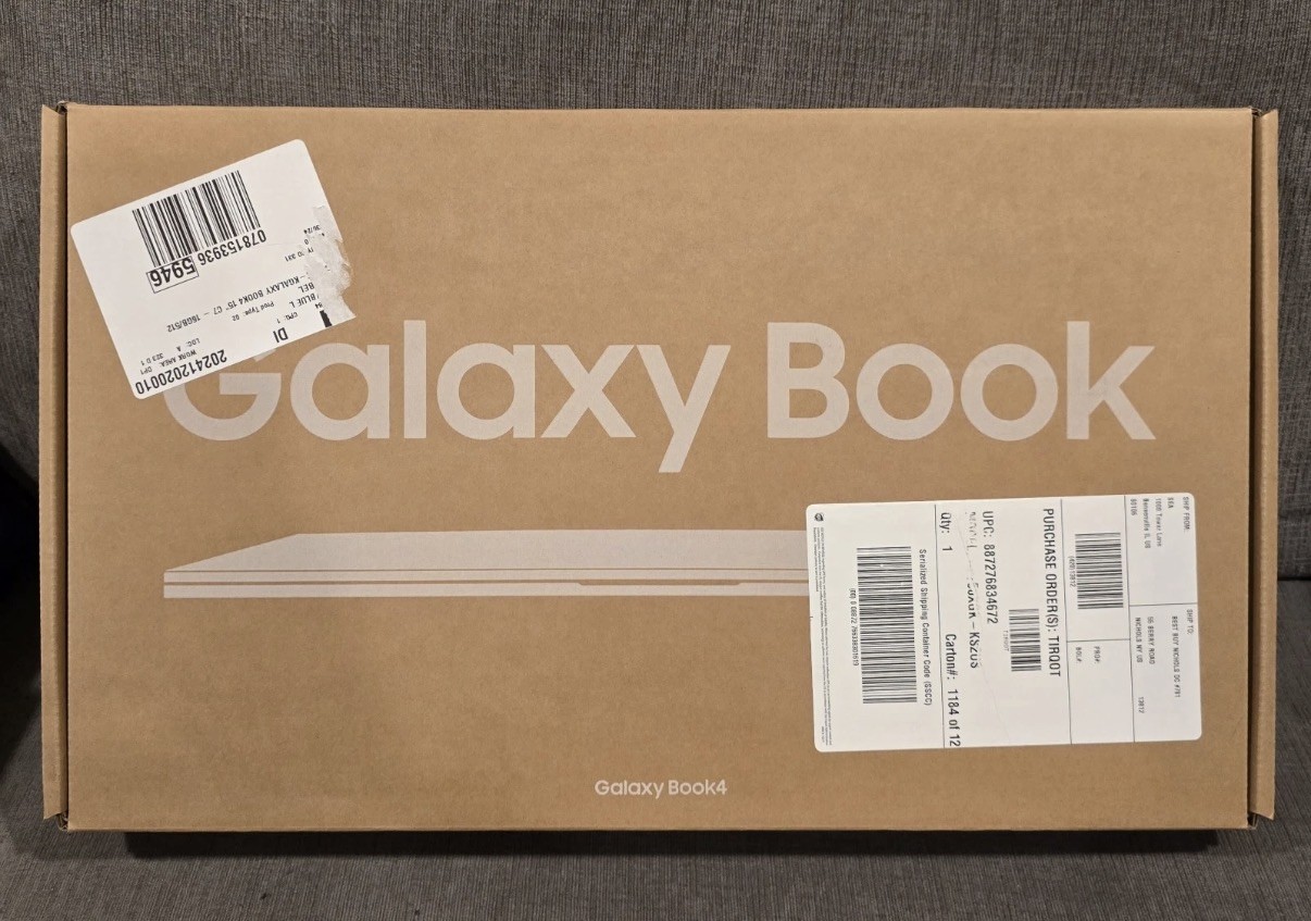 NEW Samsung Galaxy Book4 15.6″ FHD Laptop Intel Core 7 16GB RAM, 512GB SSD