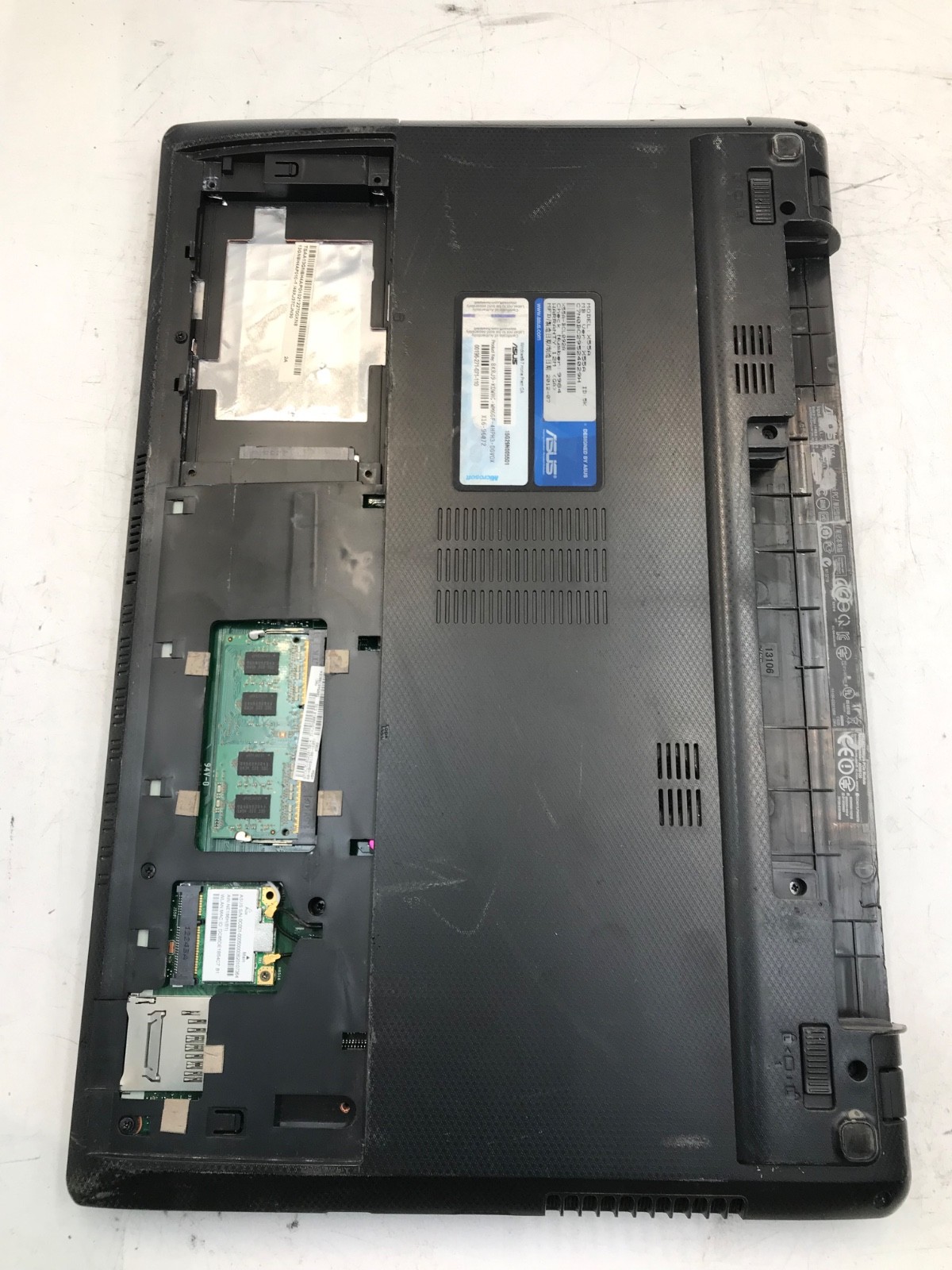 ASUS X55A Intel Celeron B820 1.7GHz 15″ Laptop 2GB RAM- Missing Parts- MZ