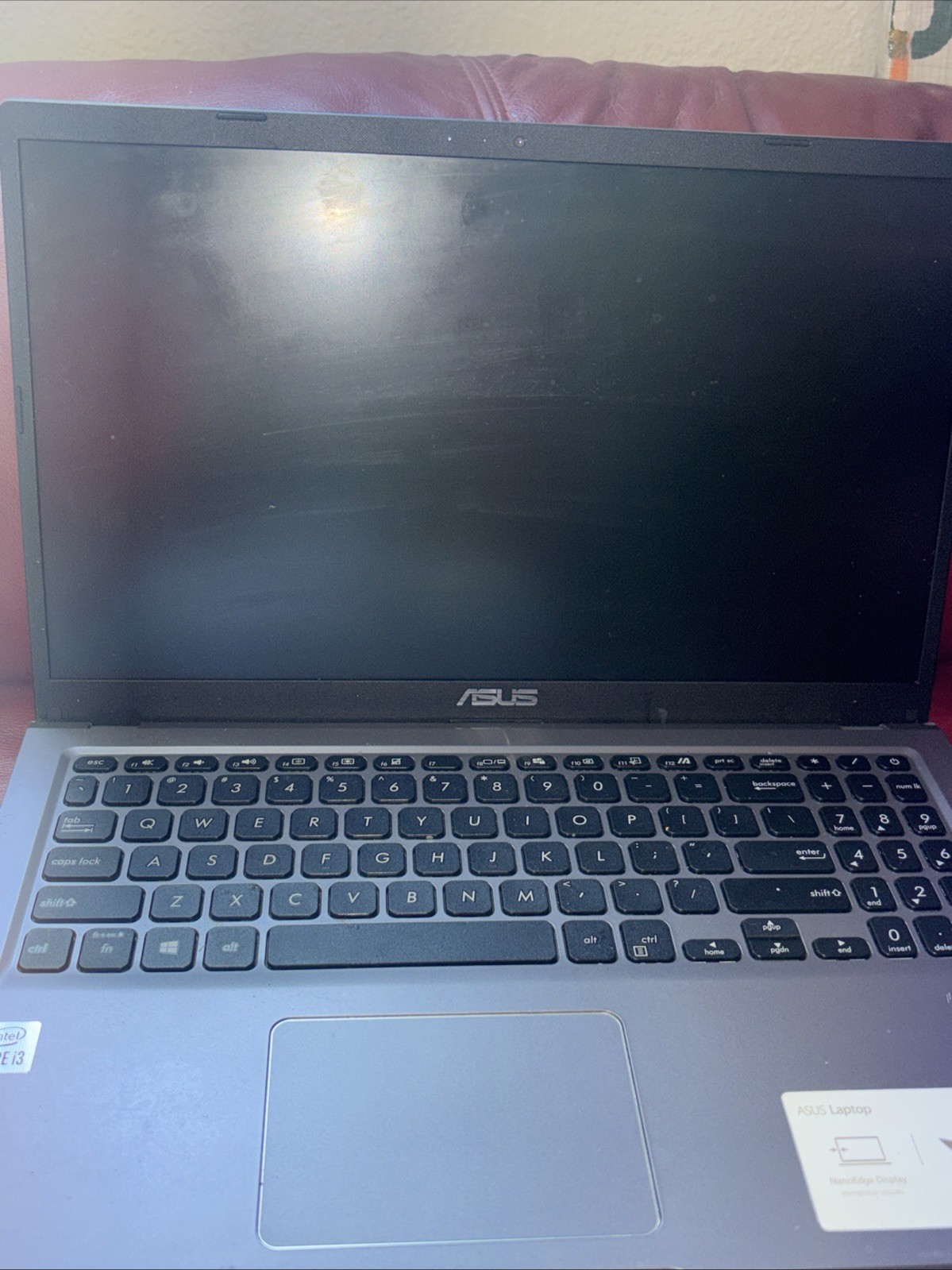 Laptop Asus X515J Untested No Power Cord