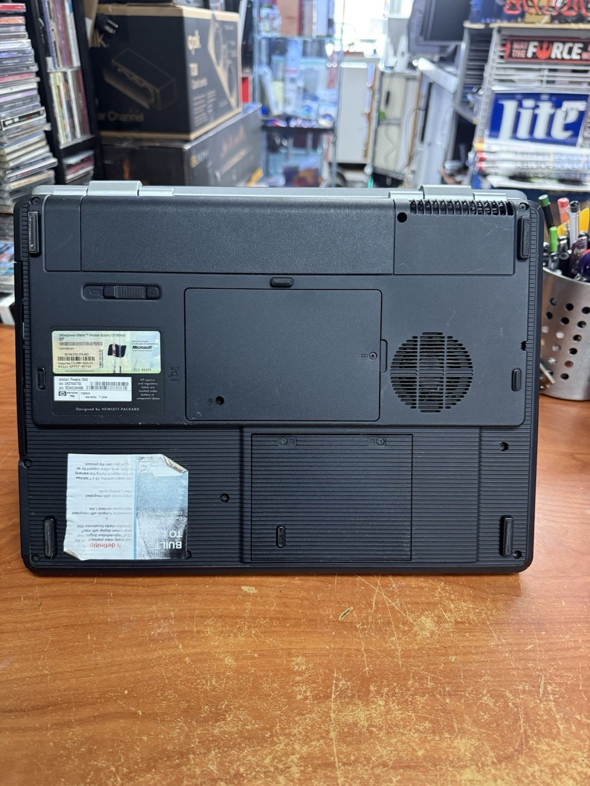 Compaq Presario C500 15.4″ Windows 7- 250HDD 1.60GHz 2GB DVDRW Vintage Retro