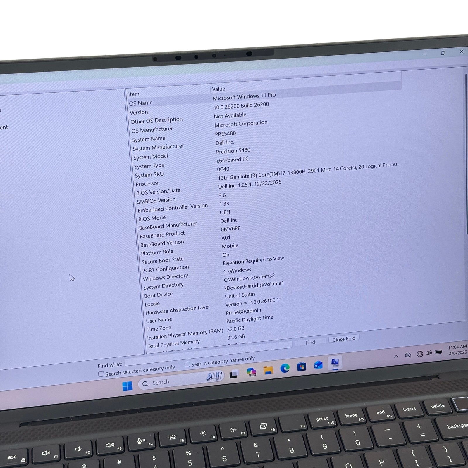 Dell Precision 5480 Win 11 Core i7-13800H 2.9GHz RTX A1000 32GB RAM 1TB SSD 14″