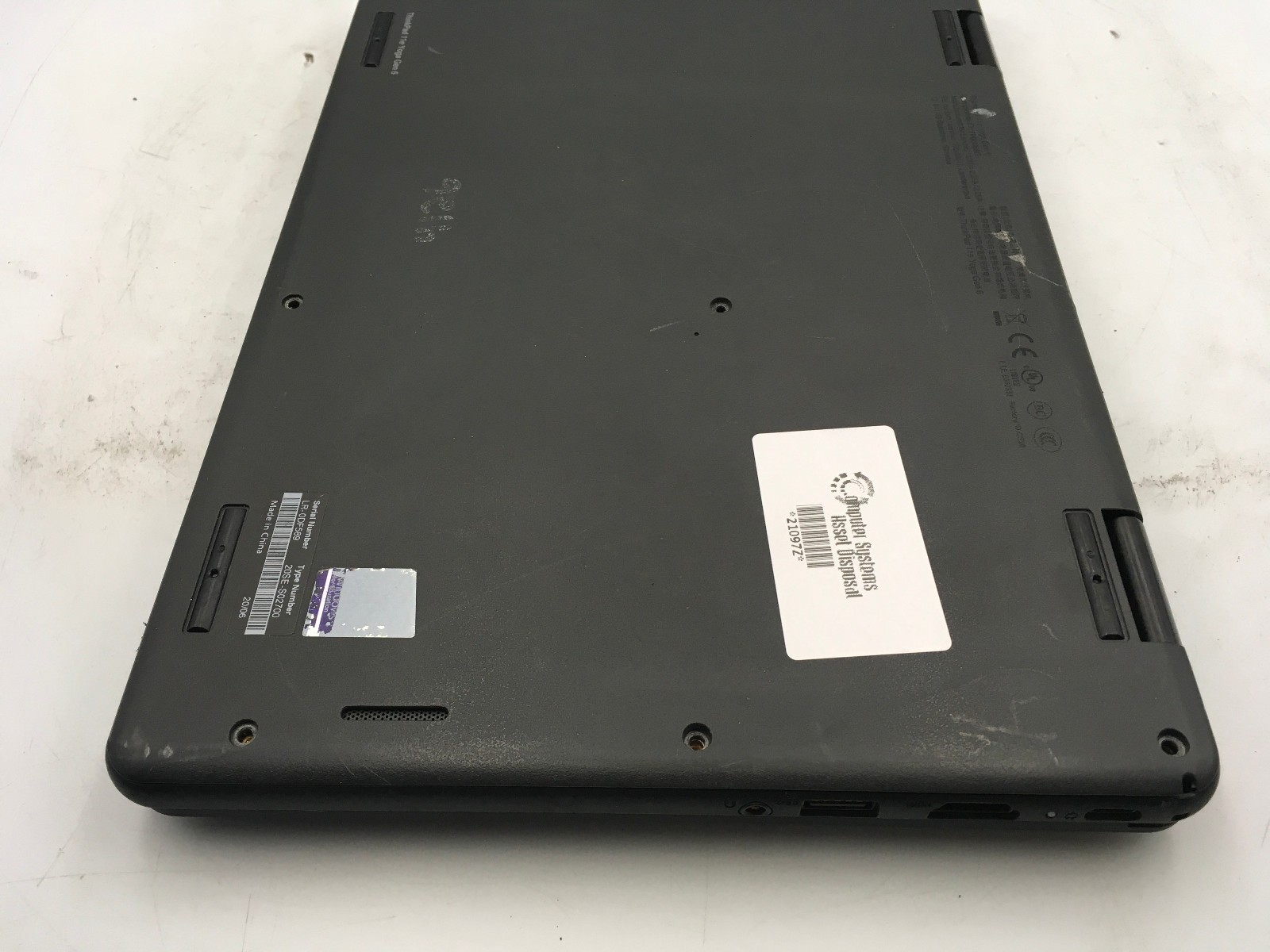 LENOVO THINKPAD 11E YOGA GEN 6 – FOR PARTS/NO LCD – INTEL I5 8TH GEN -8GB RAM-BB