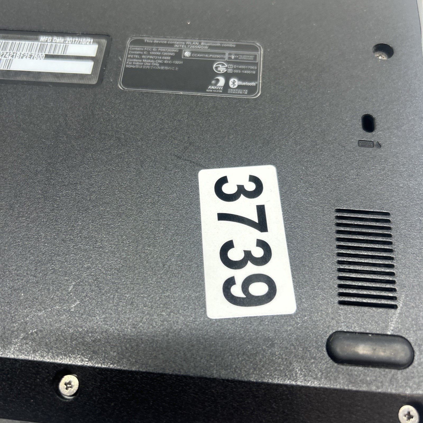 Acer N17Q6 Chromebook Celeron 3855 4GB RAM 16GB SSD Read