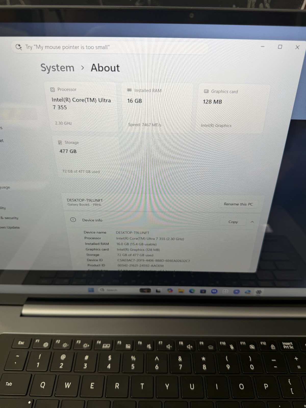 Samsung – Galaxy Book6 – Intel Ultra 7 Copilot+ PC – 16″ IPS LED Touch Screen