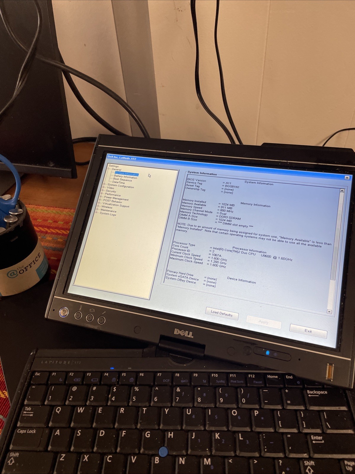 Dell Latitude XT2 Intel Core 2 Duo CPU U9600 As Is
