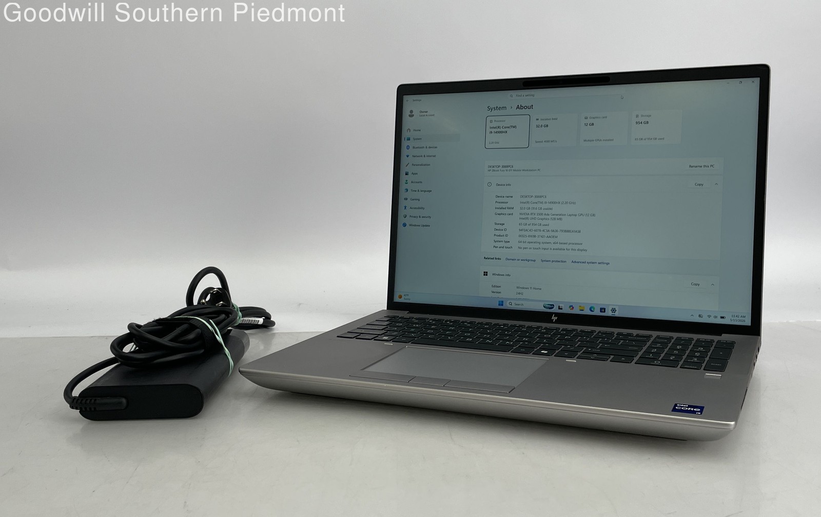 HP ZBook Fury 16 G11 Intel Core i9-14900HX 32GB RAM 1TB SSD Win 11 RTX 3500 Ada