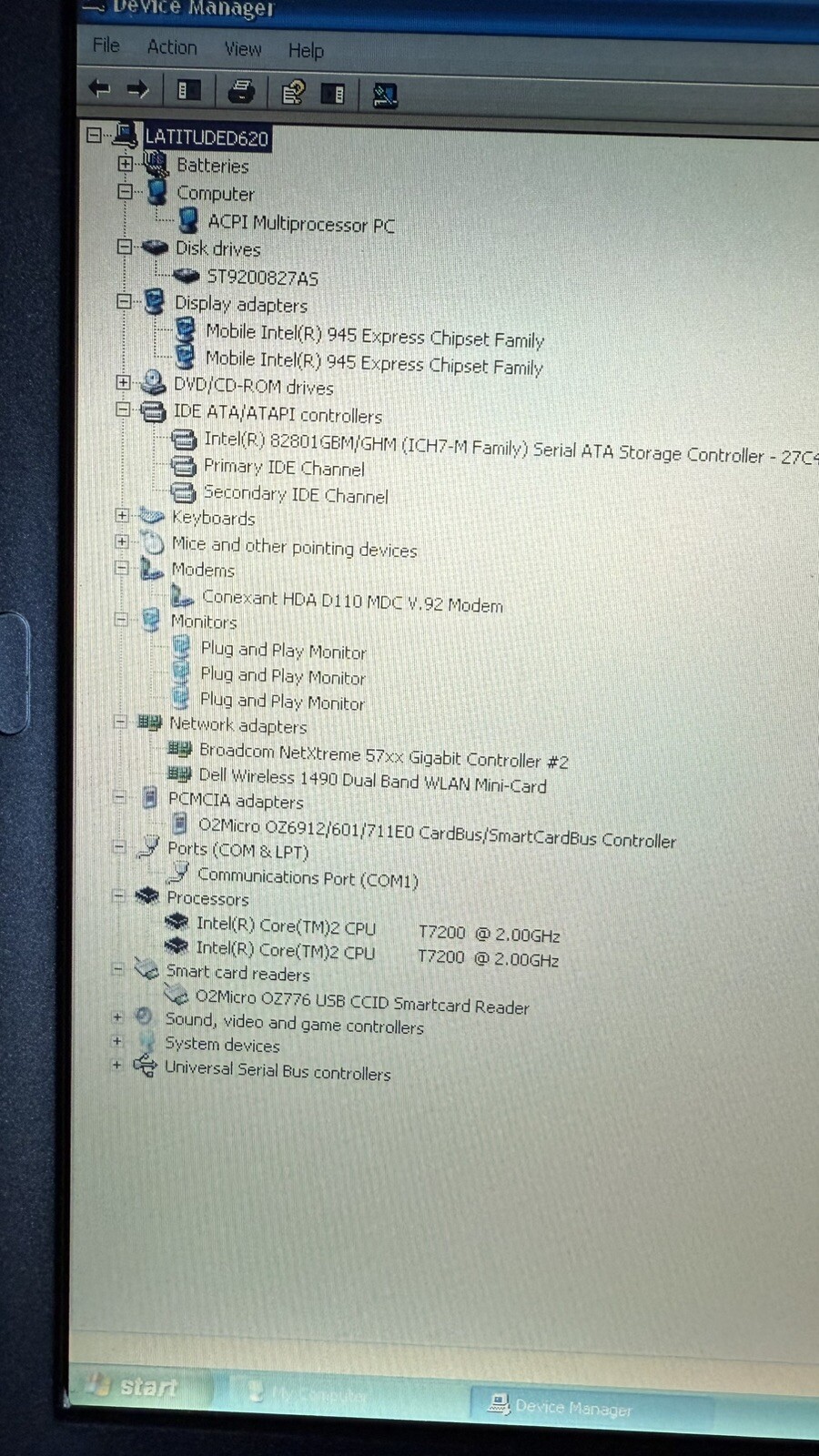 Dell Latitude D630 Laptop Core 2 Duo CPU, 186GB 4GB Win XP ~ D620,
