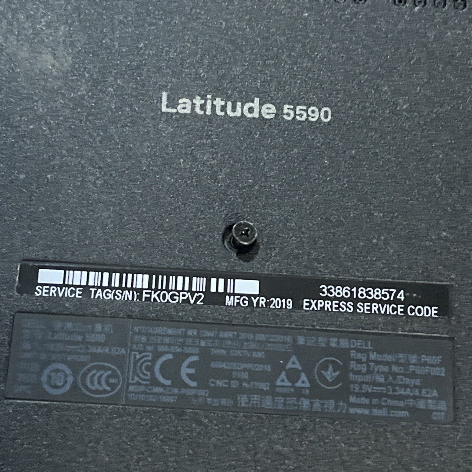 DELL LATITUDE 5590 INTEL CORE I7-8650U 1.90GHZ 8GB RAM NO HD
