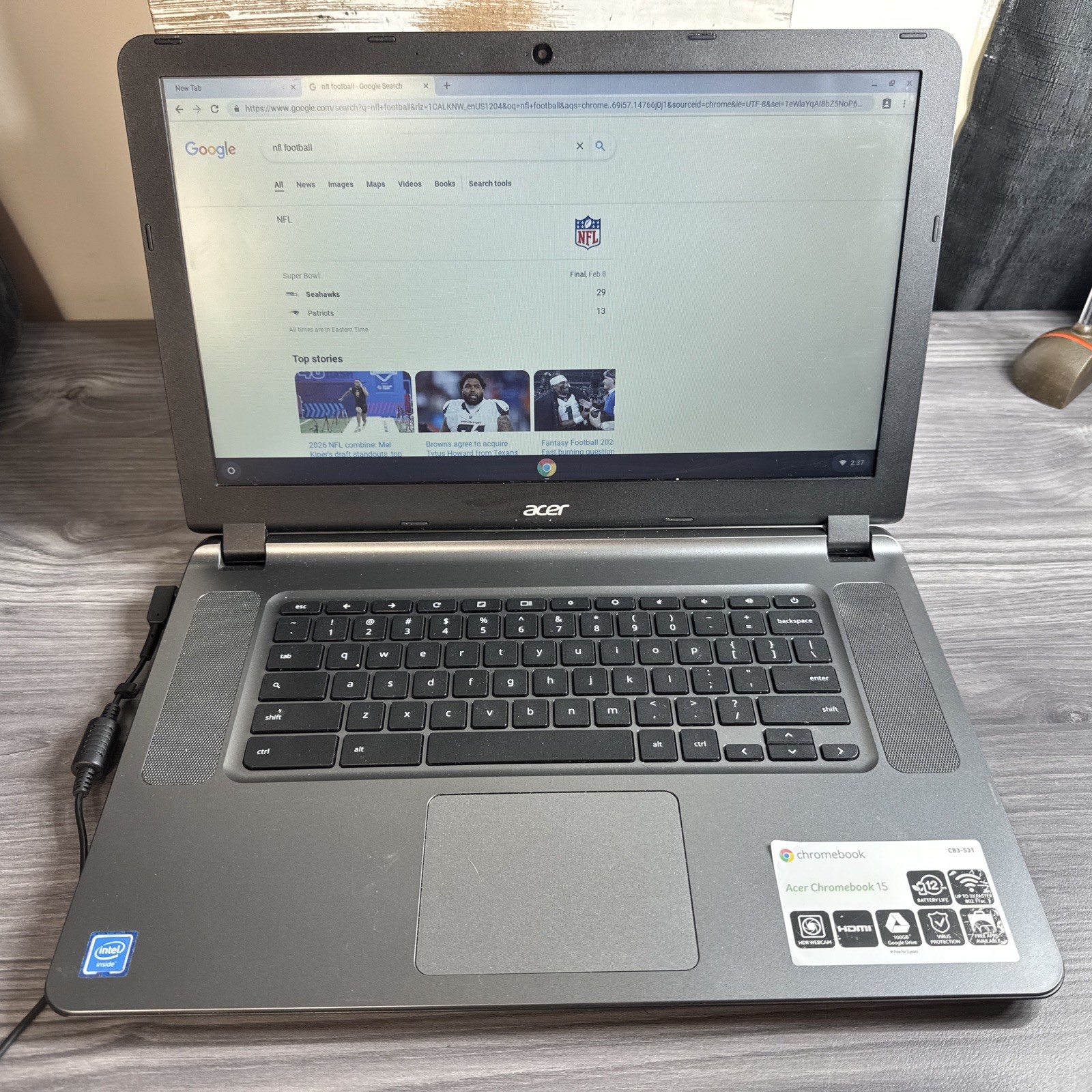 Acer Chromebook 15 Laptop CB3-531 Laptop 15.6″ Processor Bluetooth READ