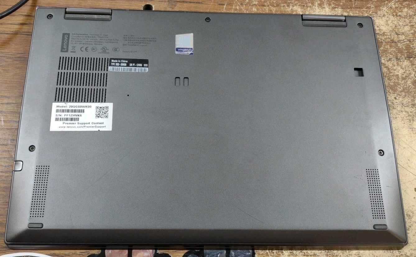 Lenovo ThinkPad X1 Yoga 4th Gen 14″ W/16GB, 256GB, i7-8665U, Touch, Stylus.
