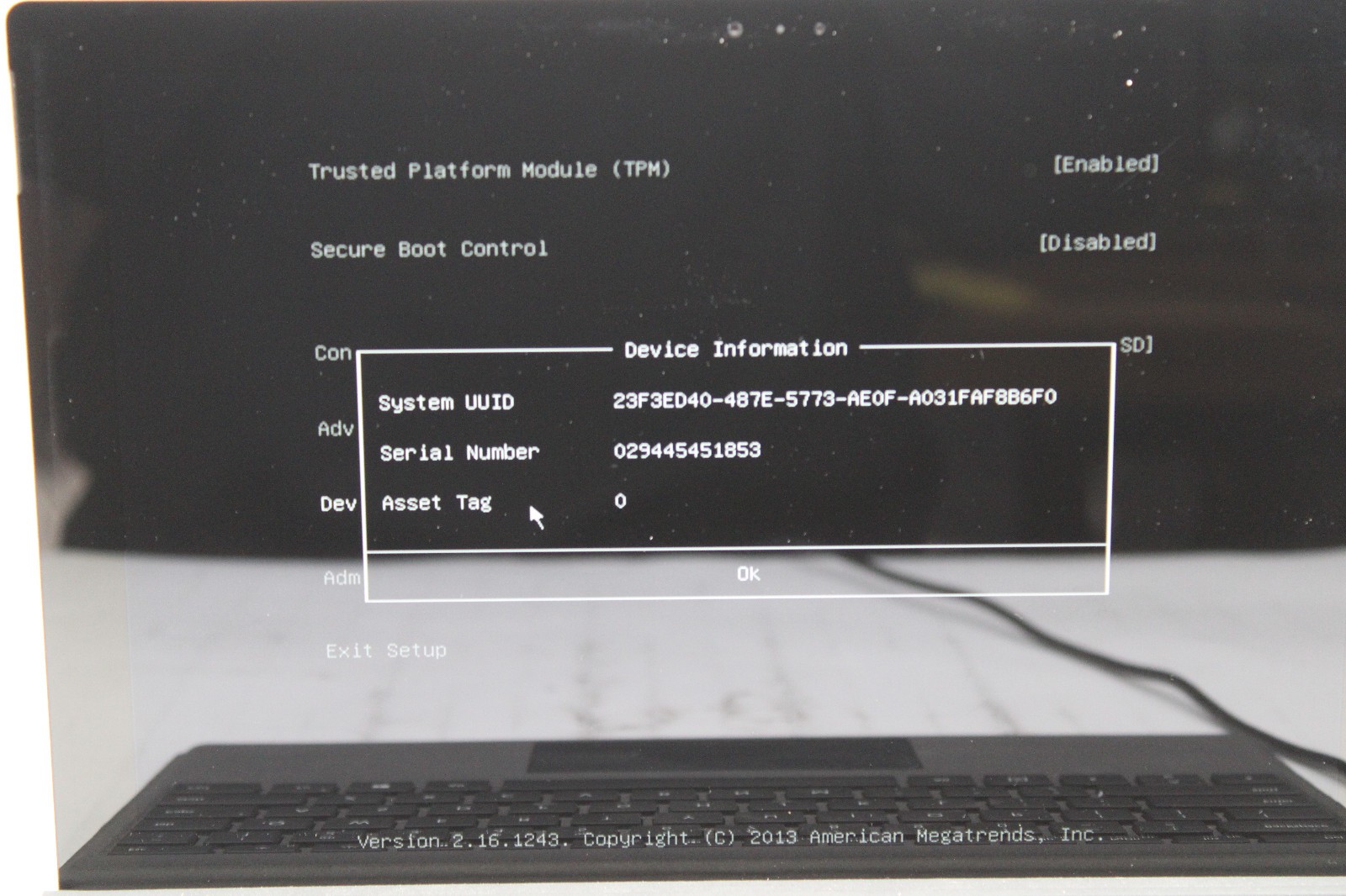 Microsoft Surface Pro 3 i7-4650U @ 1.7 GHz 8GB RAM 256GB SSD No OS