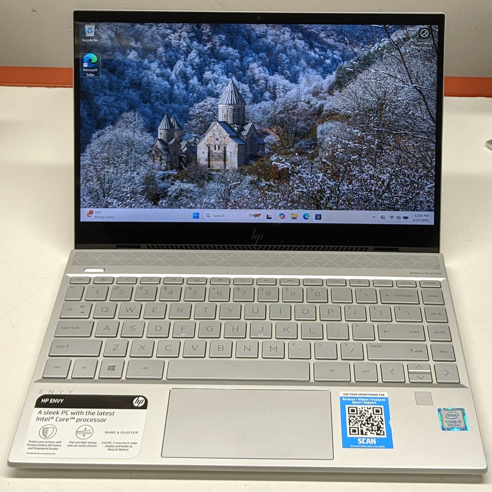 HP ENVY 13-AQ0050OD LAPTOP i5-8265U 8GB 256GB
