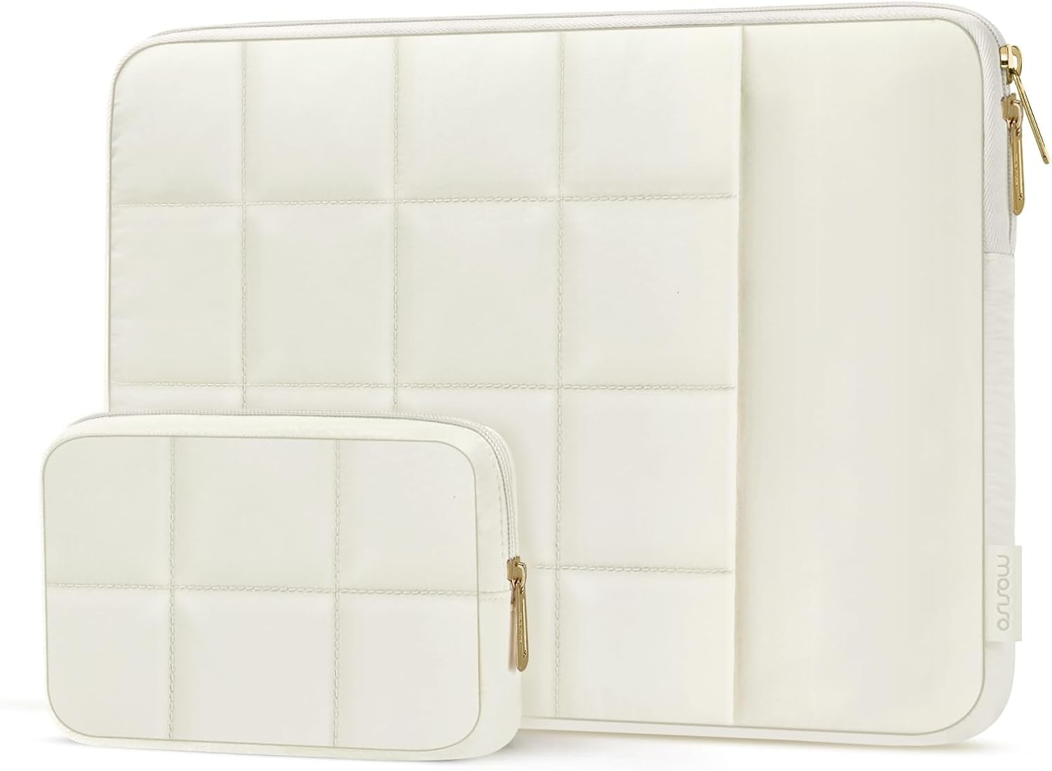 Puffy Laptop Sleeve for 15-16 inch Laptops, Compatible with MacBook Pro, Sand Co