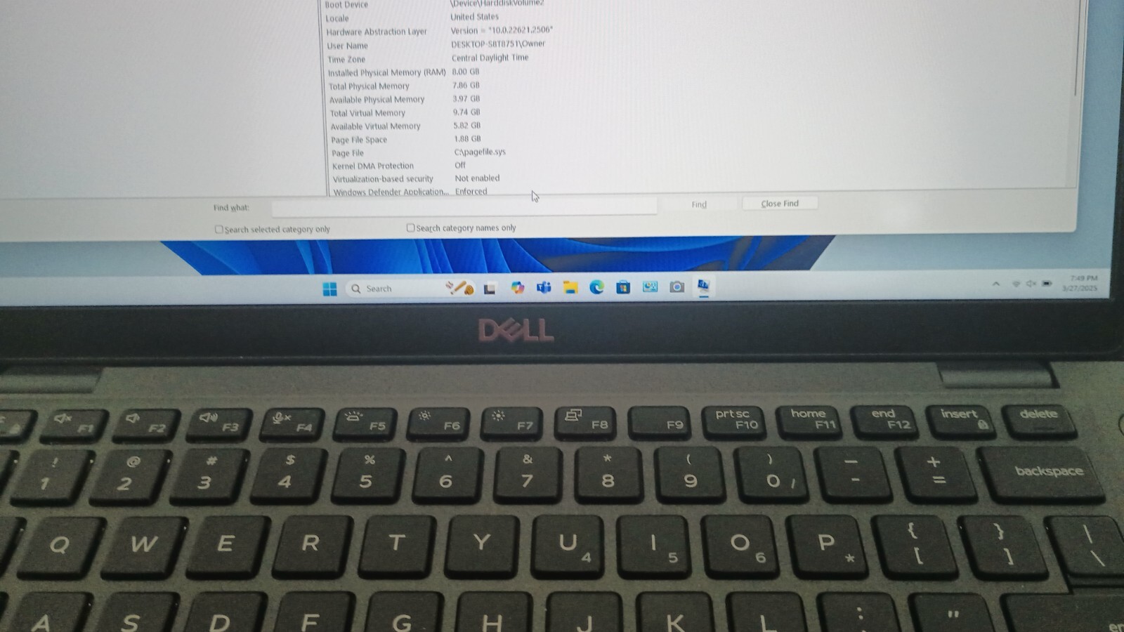 Latitude 5400 (3273) w/charger.i5-8350U.8GB.128GB NVMe”.14″FHD. W11 Pro
