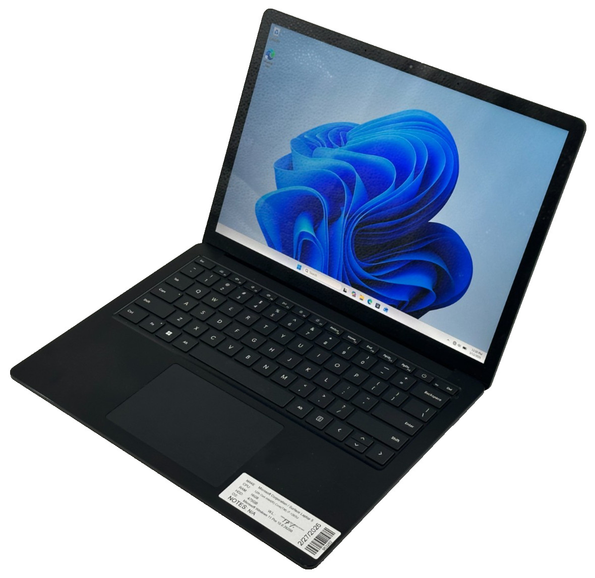 MICROSOFT SURFACE 5 LAPTOP CORE i7-1265u @ 1.30 GHZ 16GB RAM 475GB SSD (lp667)