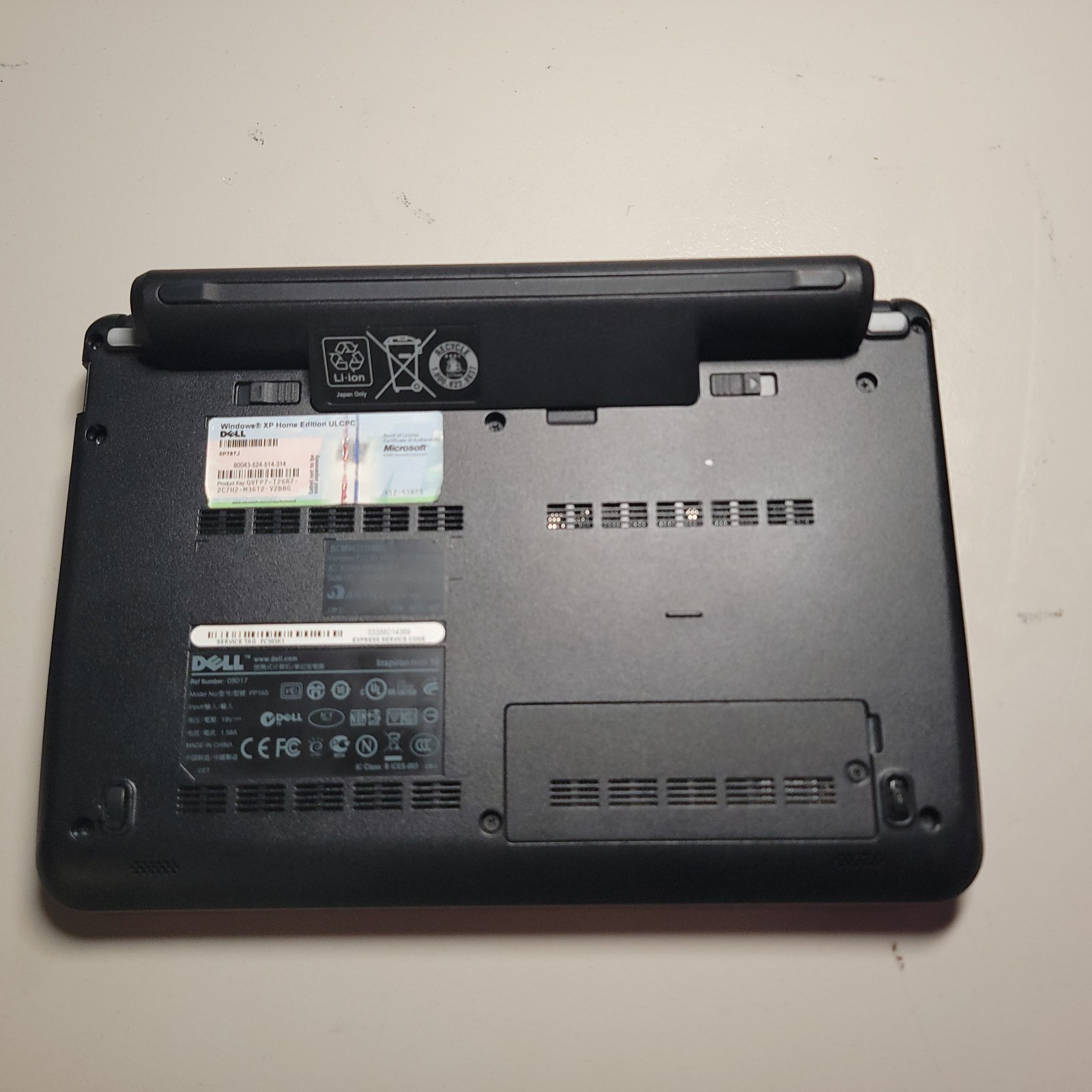 No Charger Bad Battery Dell Inspiron Mini 10 Intel Atom N270 1600MHz 1 GB 160gb