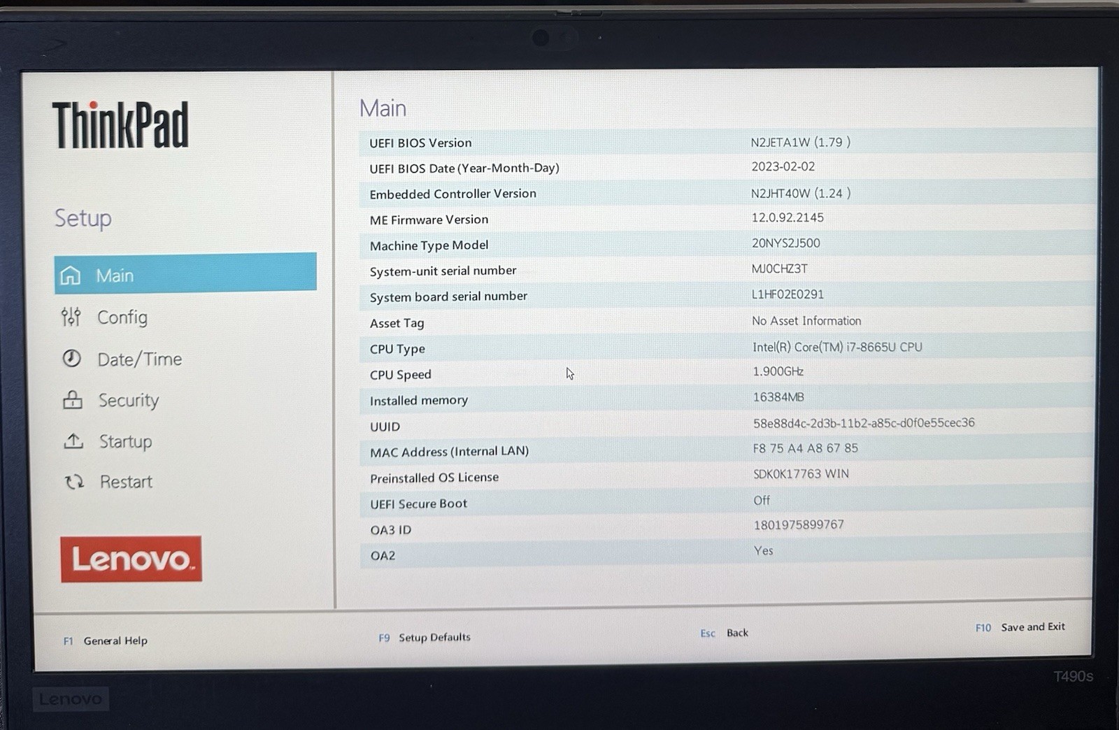LOT OF 2 Lenovo Thinkpad T490s 14” FHD Touch Touch i7 8665U 16GB RAM READ