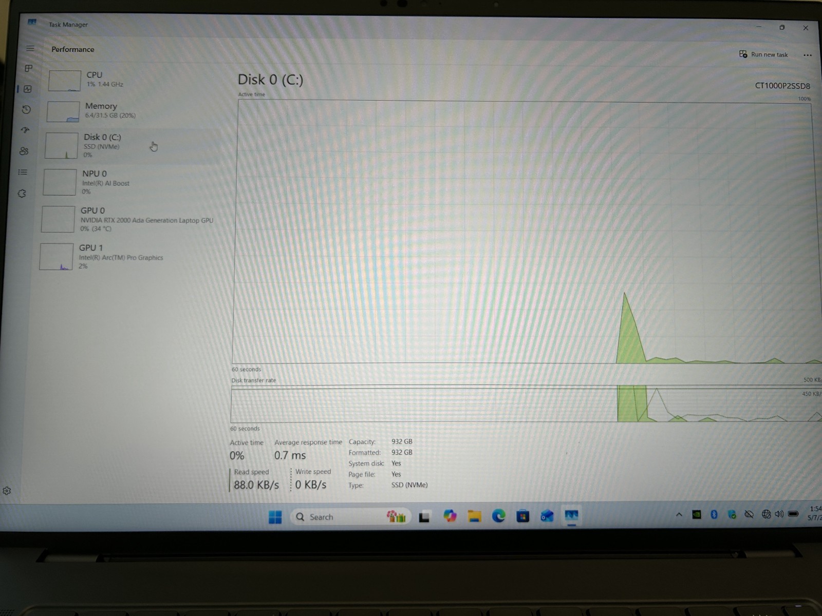 LAPTOP Dell Precision 5690 FHD+ IPS 16″ Ultra 7 165H 1 TB NVMe 32GB RAM Win 11
