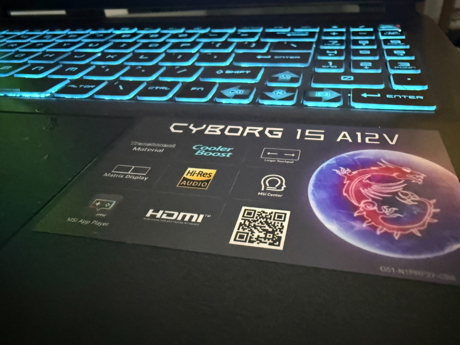 MSI Cyborg 15 A12VF Gaming Laptop–i7-12650H, RTX 4060, 64GB DDR5, 2TB SSD, 144Hz