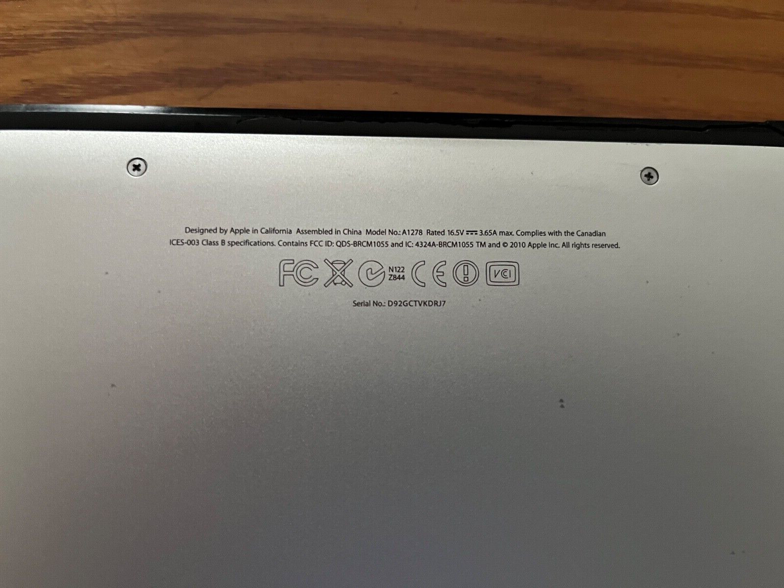Genuine MacBook Pro (2011) Core i5 2.3GHz, 4GB RAM, 500GB HDD, High Sierra