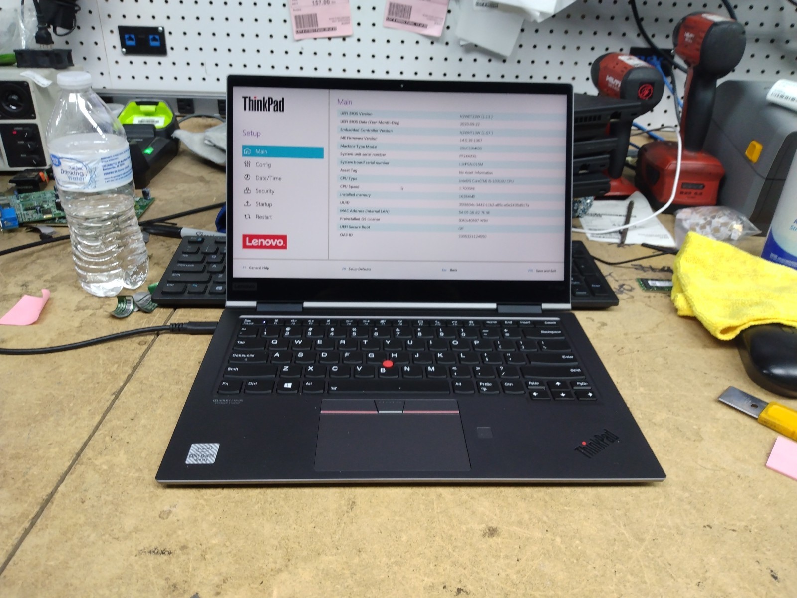 LENOVO THINKPAD YOGA X1 5TH GEN 14″ WQHD I5-10310U 16GB 256GB SSD NO OS