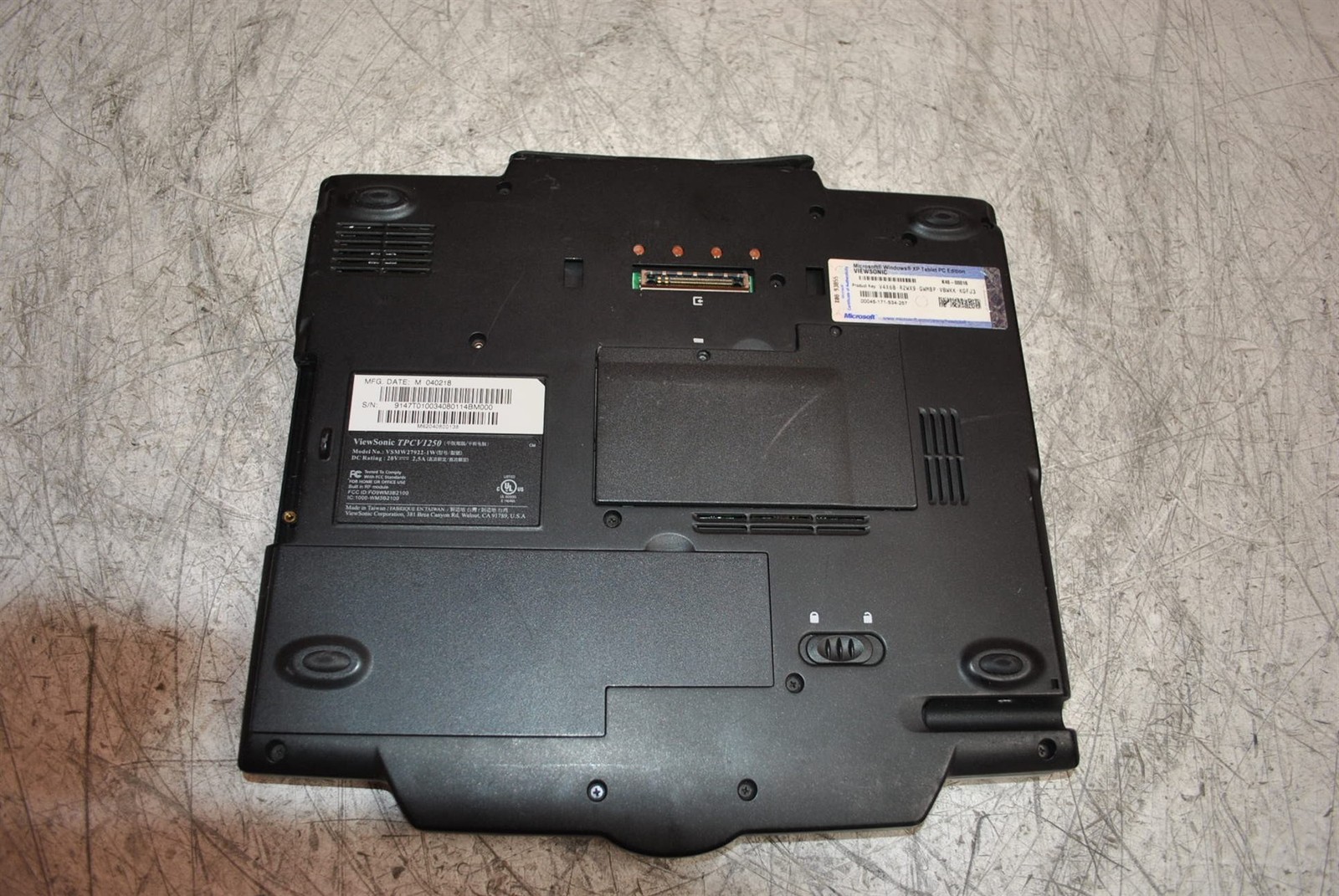 Bad Trackpad ViewSonic TPCV1250 Laptop Intel Pentium M 1GHz 768MB 0HD AS-IS