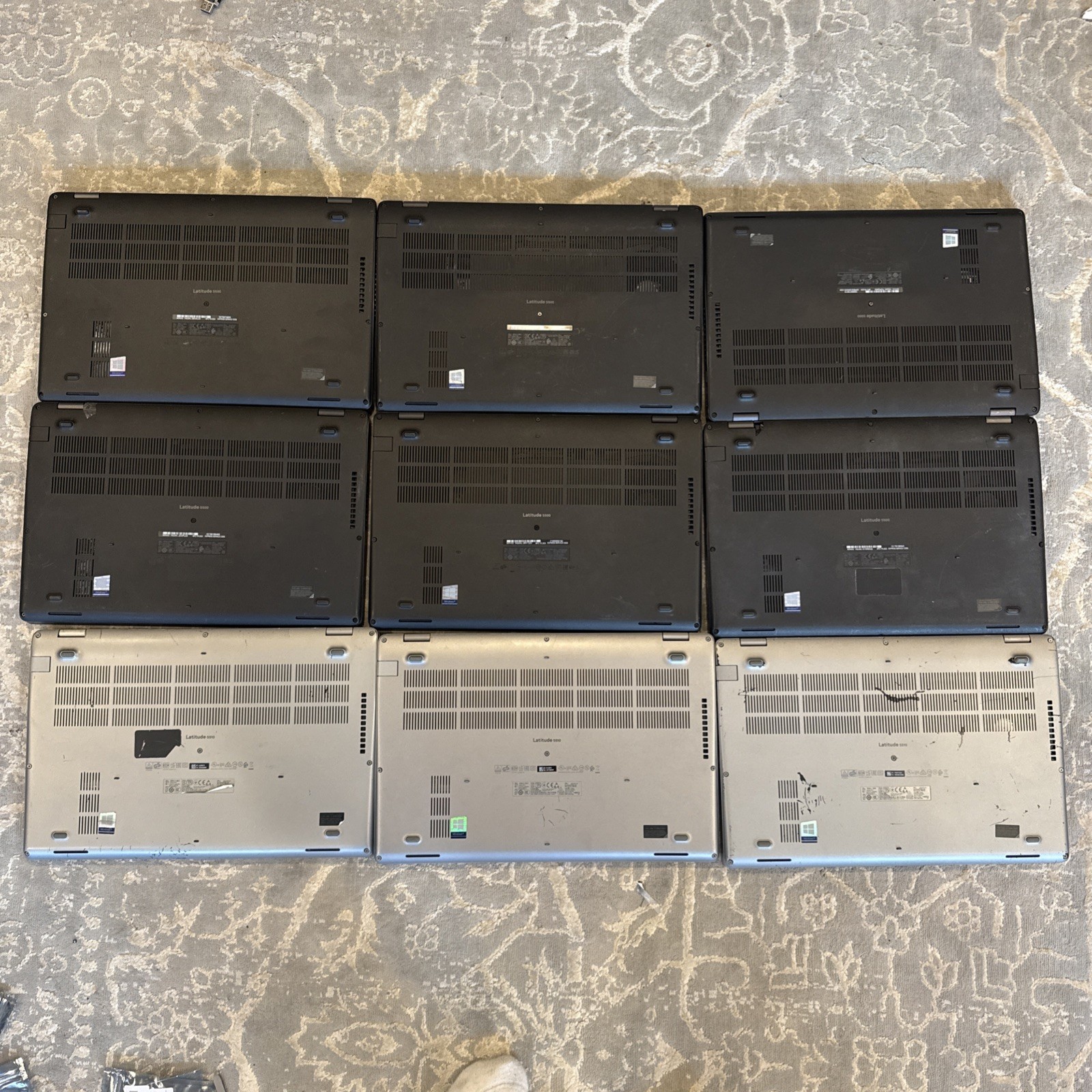 LOT OF 9 Dell Latitude 5500, 5510 Laptops i5,i7 8,16gb Varying Condition NO SSD