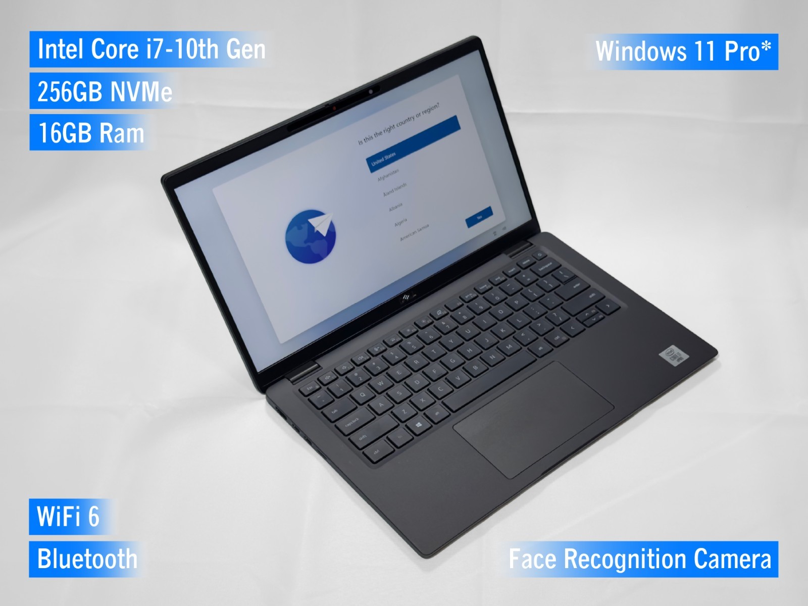 Dell Latitude 7410 14 inch, 256GB, Intel Core i7 10th Gen, 1.8GHz, 16GB, Win 11