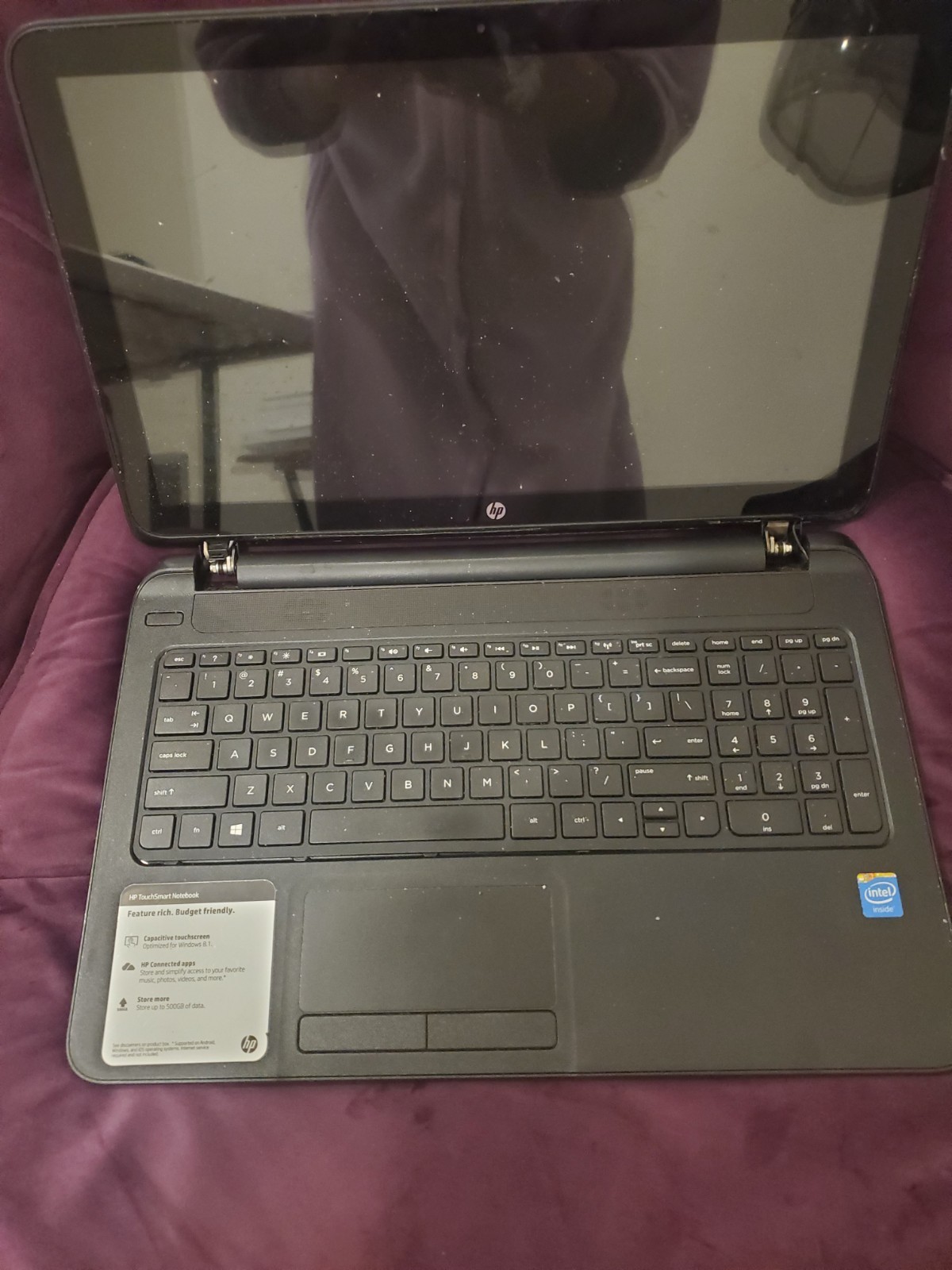 HP 15-d020dx Touchsmart Laptop With Charger READ MORE