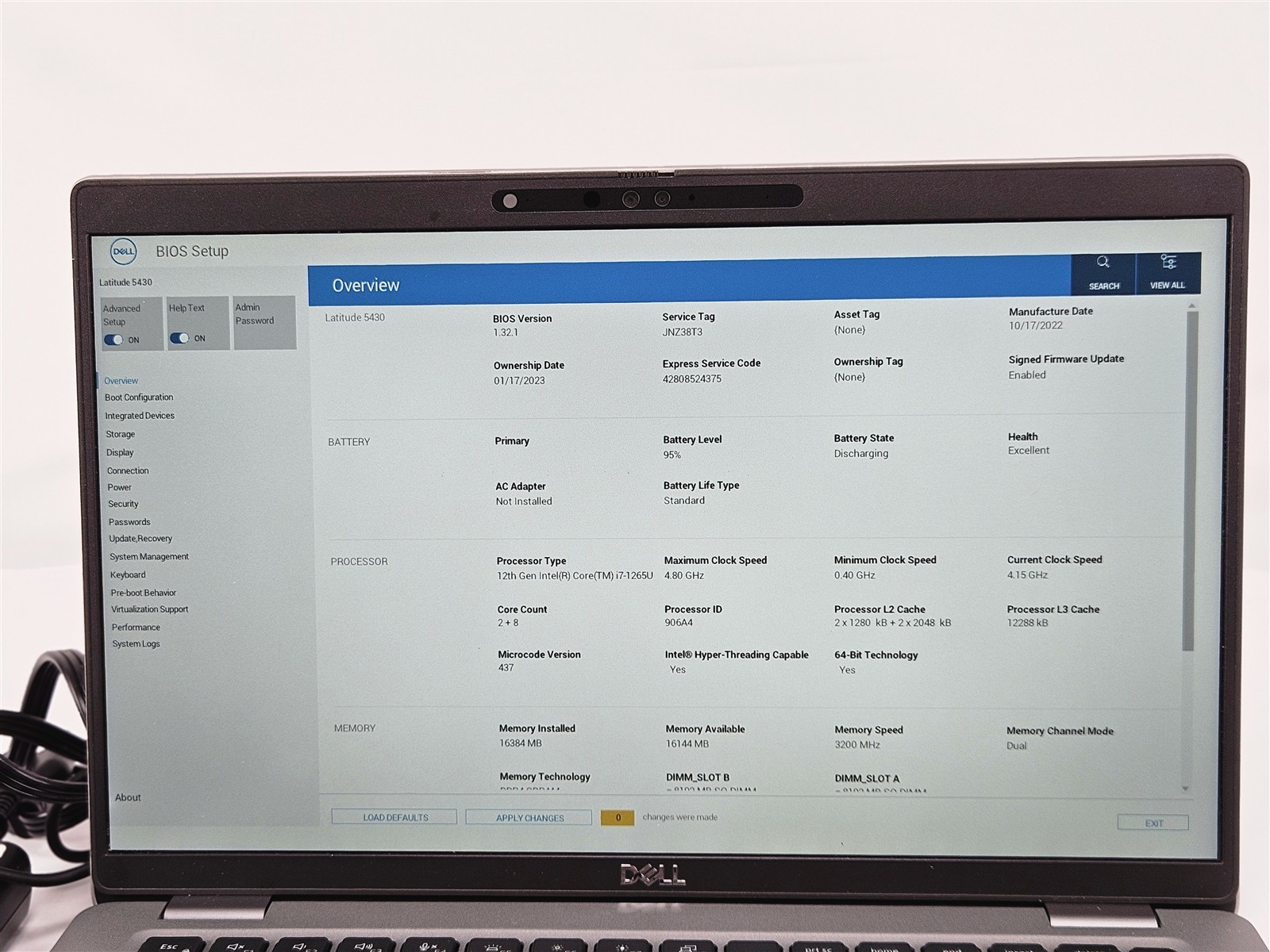 Dell Latitude 5430 i7-1265U 16GB 512GB SSD 14″ Intel Iris Xe Graphics Business