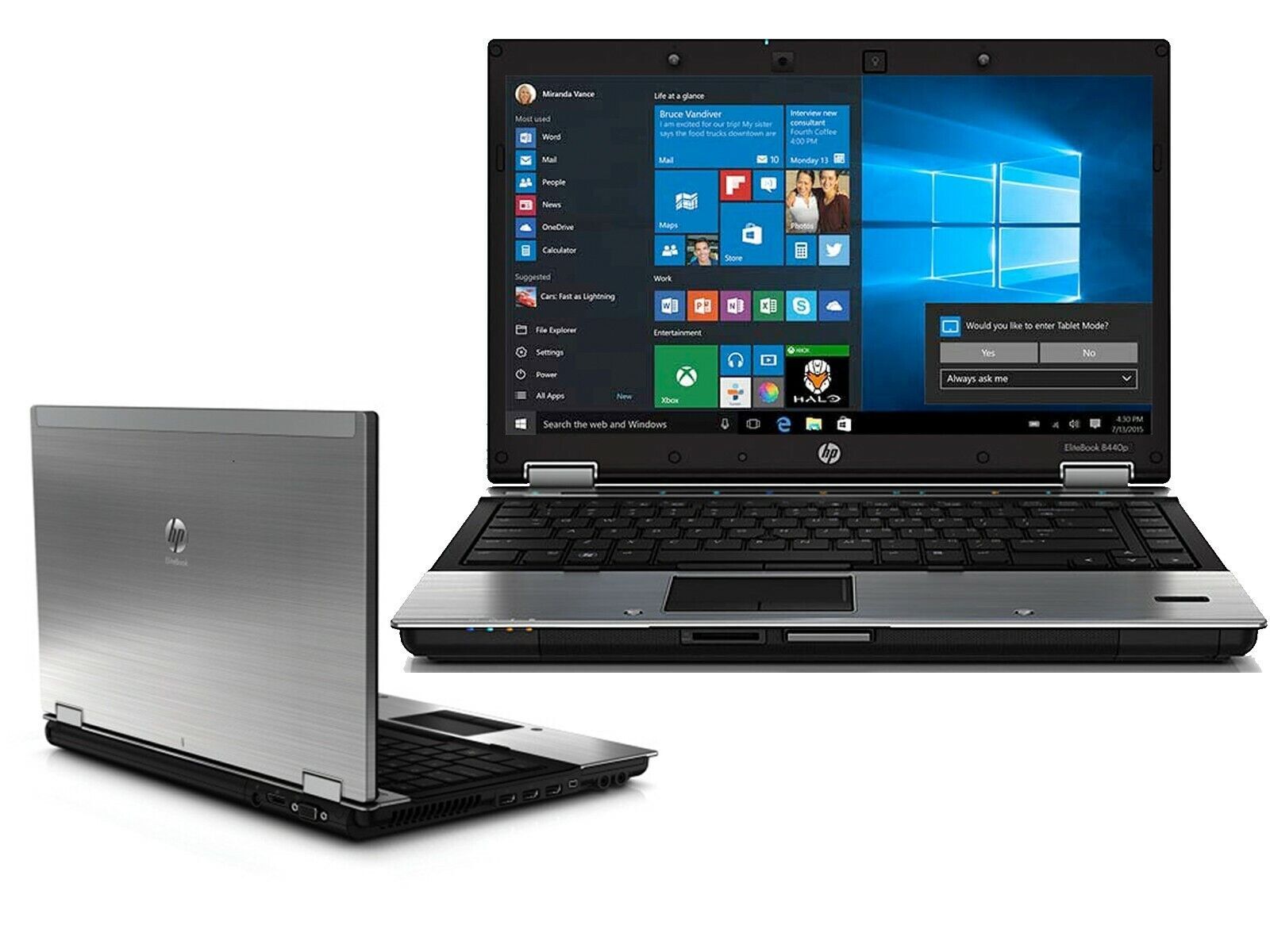 Great Deal HP 8440P i5 Max 2.9 Ghz 4 GB 320 GB DVD Win 7 or Win 10