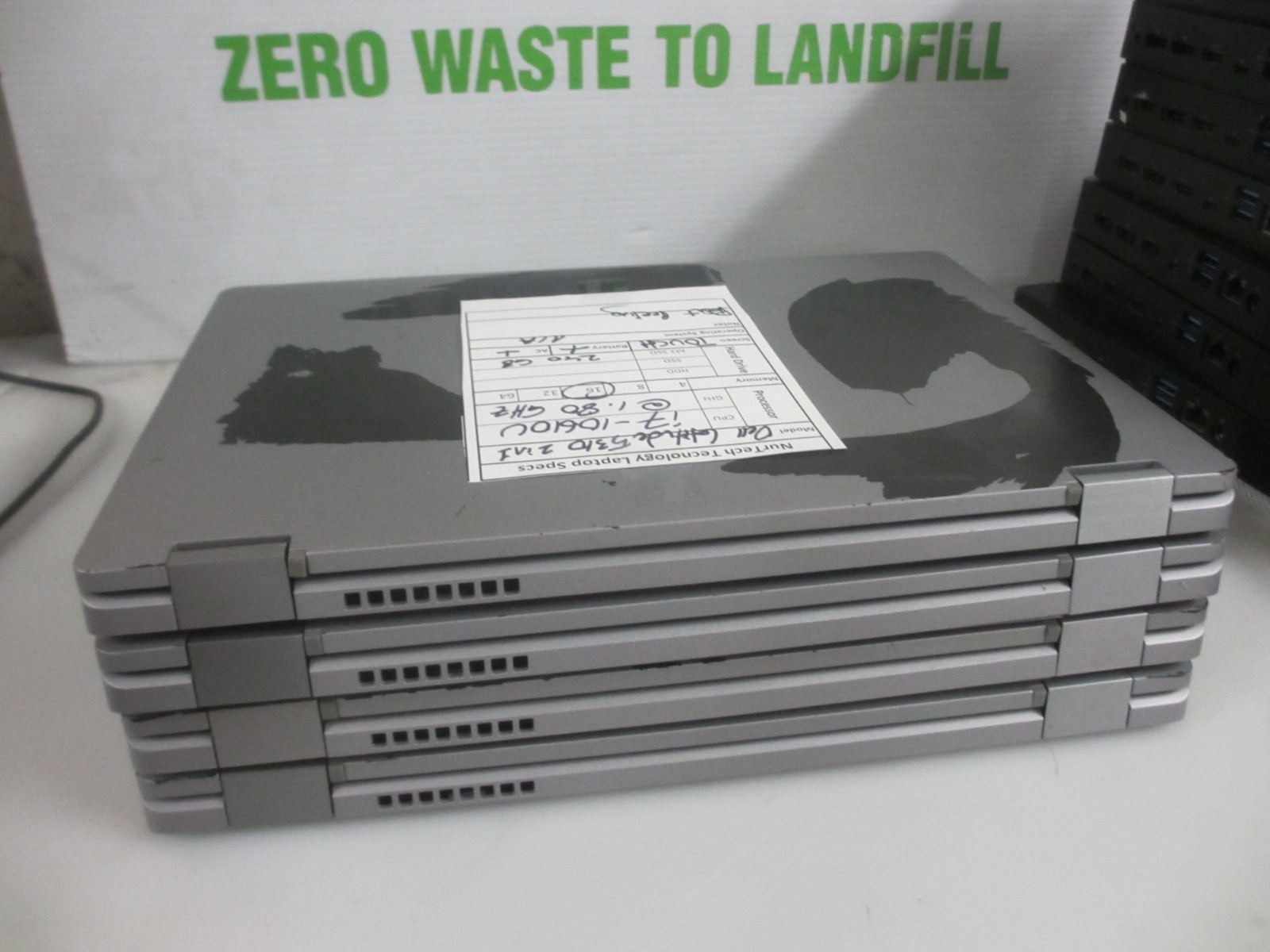 LOT OF 4Dell Latitude 5310 2-in-1 i7-10610U 1.80GHz 16GB 240GB M2SSD Laptop NOOS