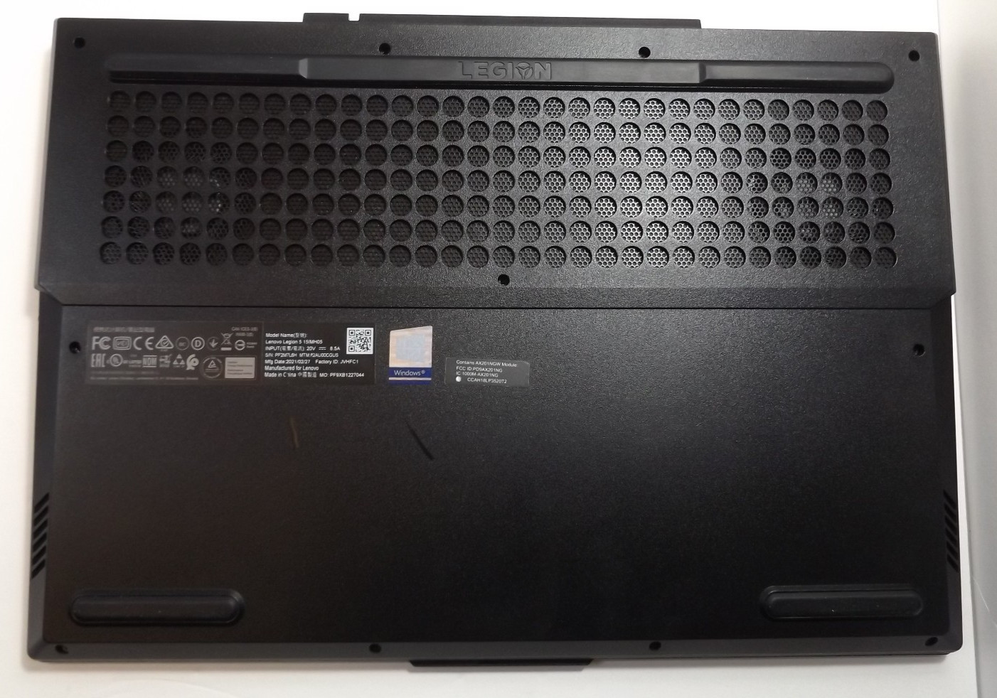 Lenovo Legion 5 15IMH05 16GB 1.5TB 1650Ti i7-10750H 144MHz Upgraded Restored