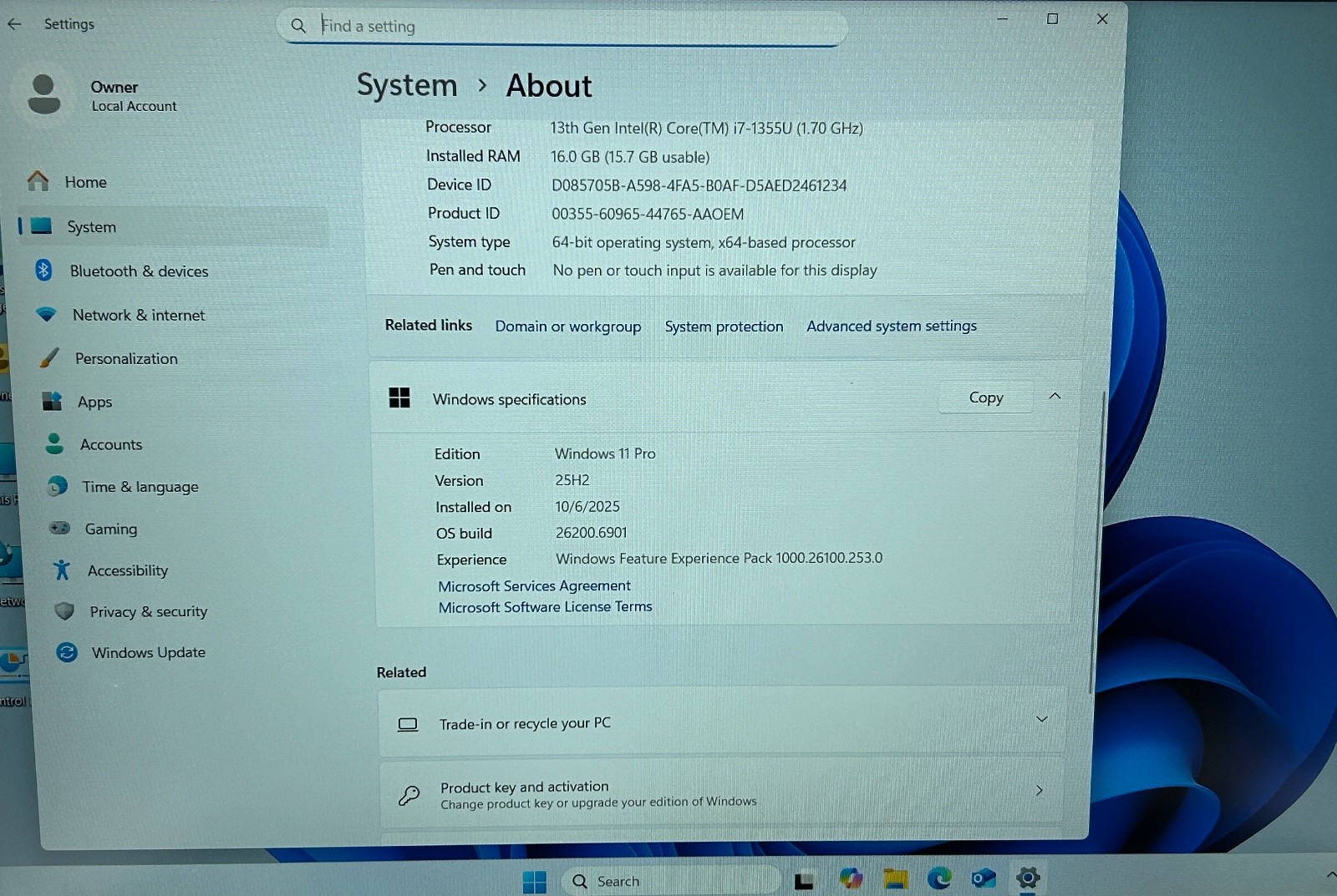 Dell Latitude 3540 15.6″ FHD Touch i7-1355U 16GB RAM 256GB SSD Laptop
